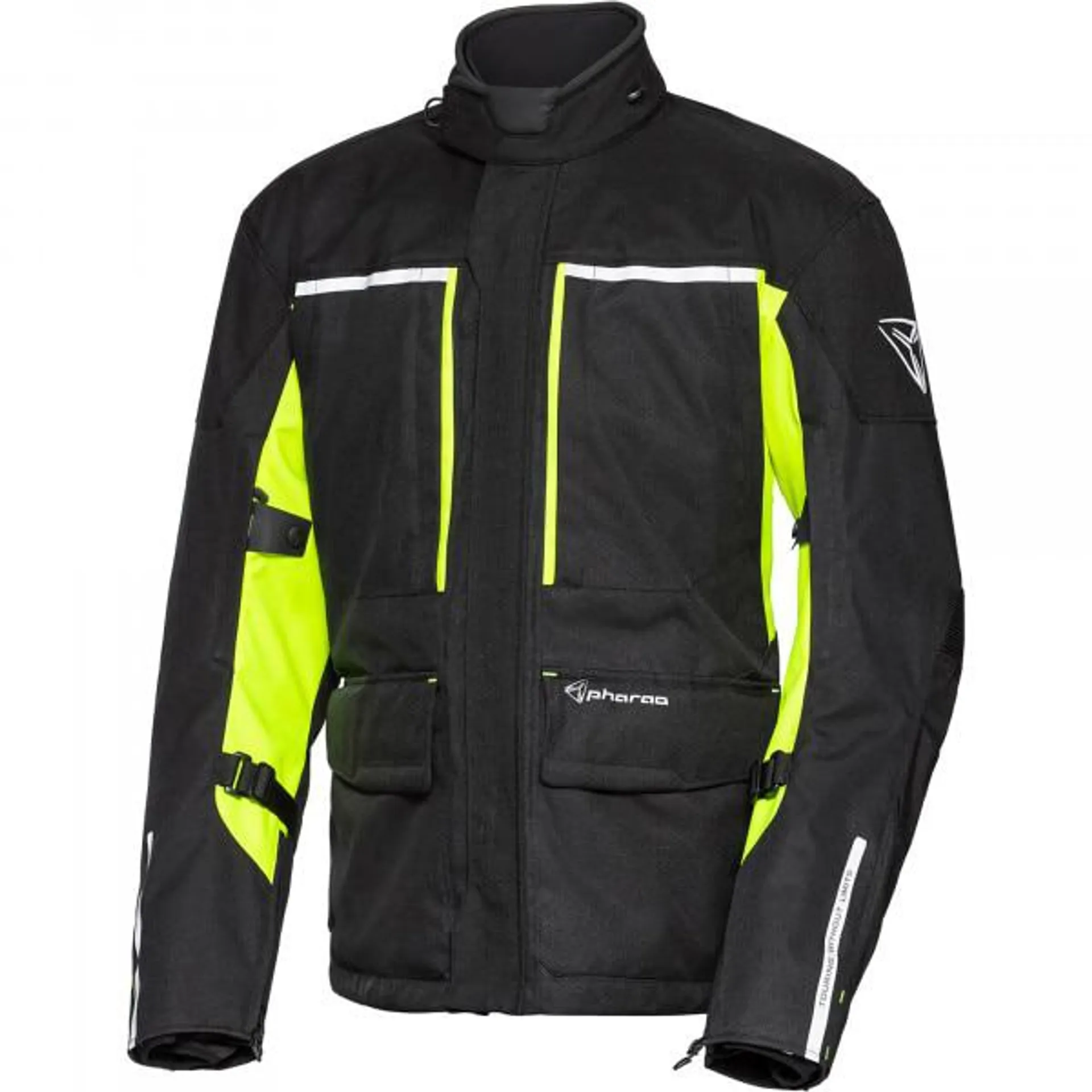 Pharao Cedar Waterproof Textile Jacket - Black / Yellow