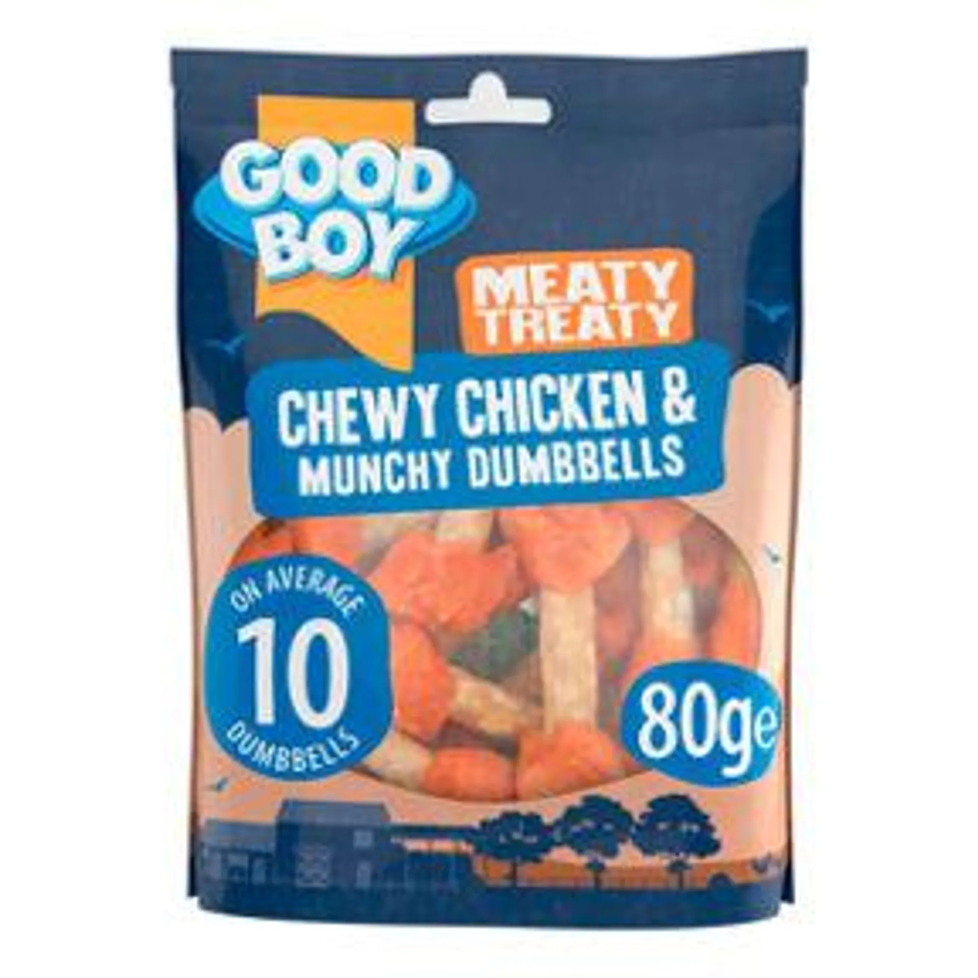 Good Boy Meaty Treaty Chewy Chicken & Munchy Dumbbells Dog Treats