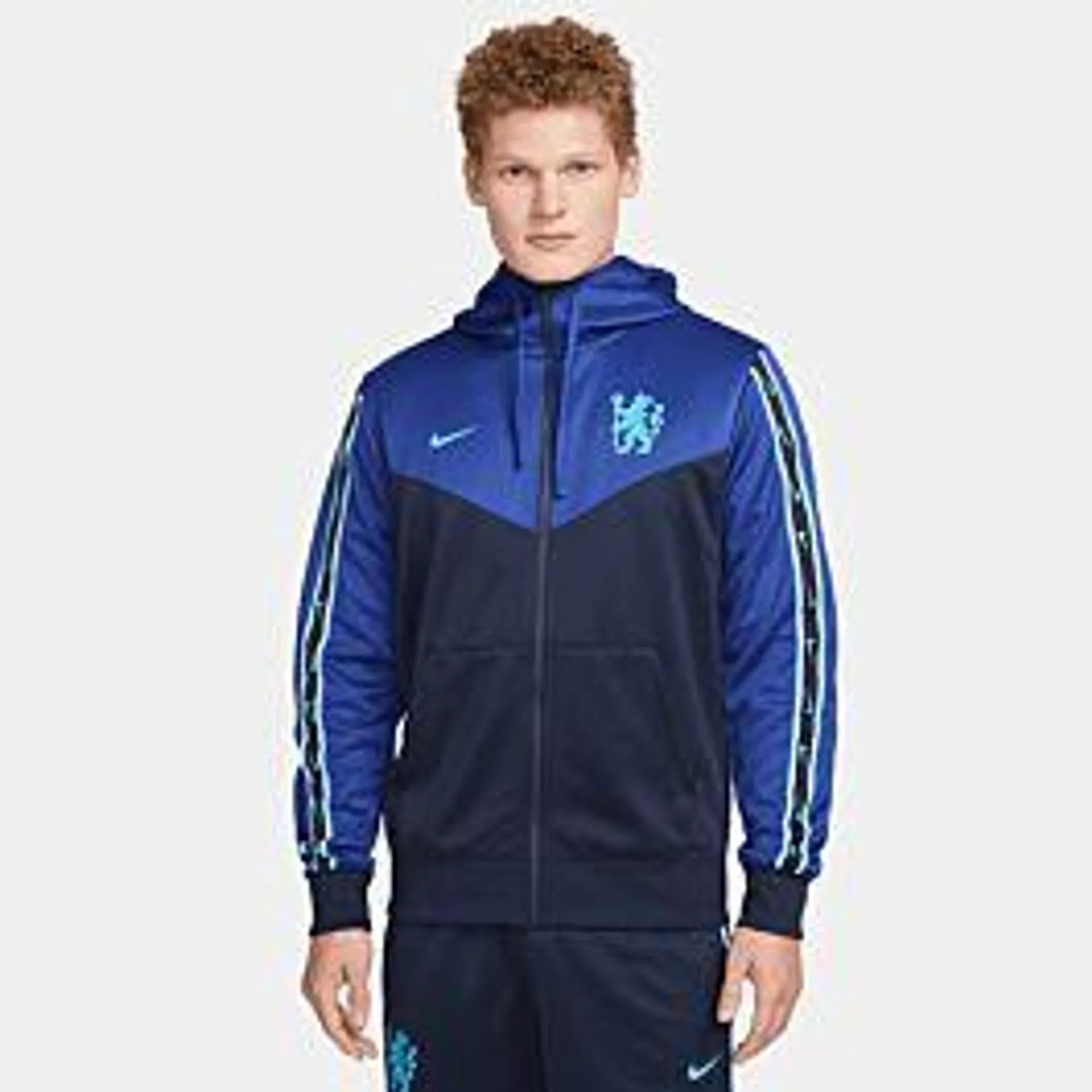 Nike Chelsea NSW Repeat FZ Hoodie - College Navy 2022-2023