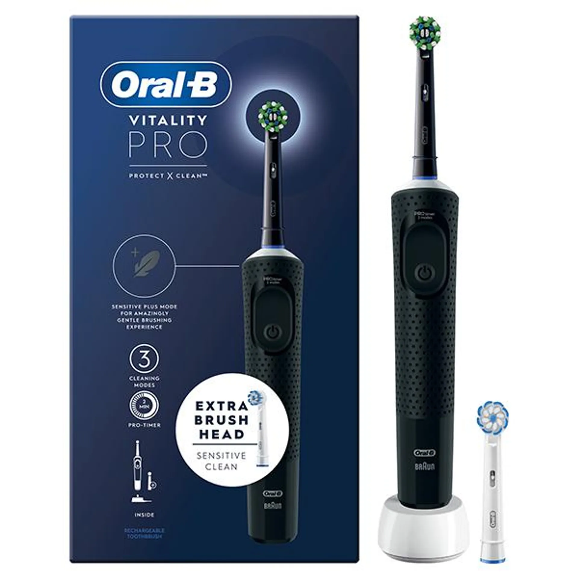 Oral-B Vitality PRO Black Electric Rechargeable Toothbrush