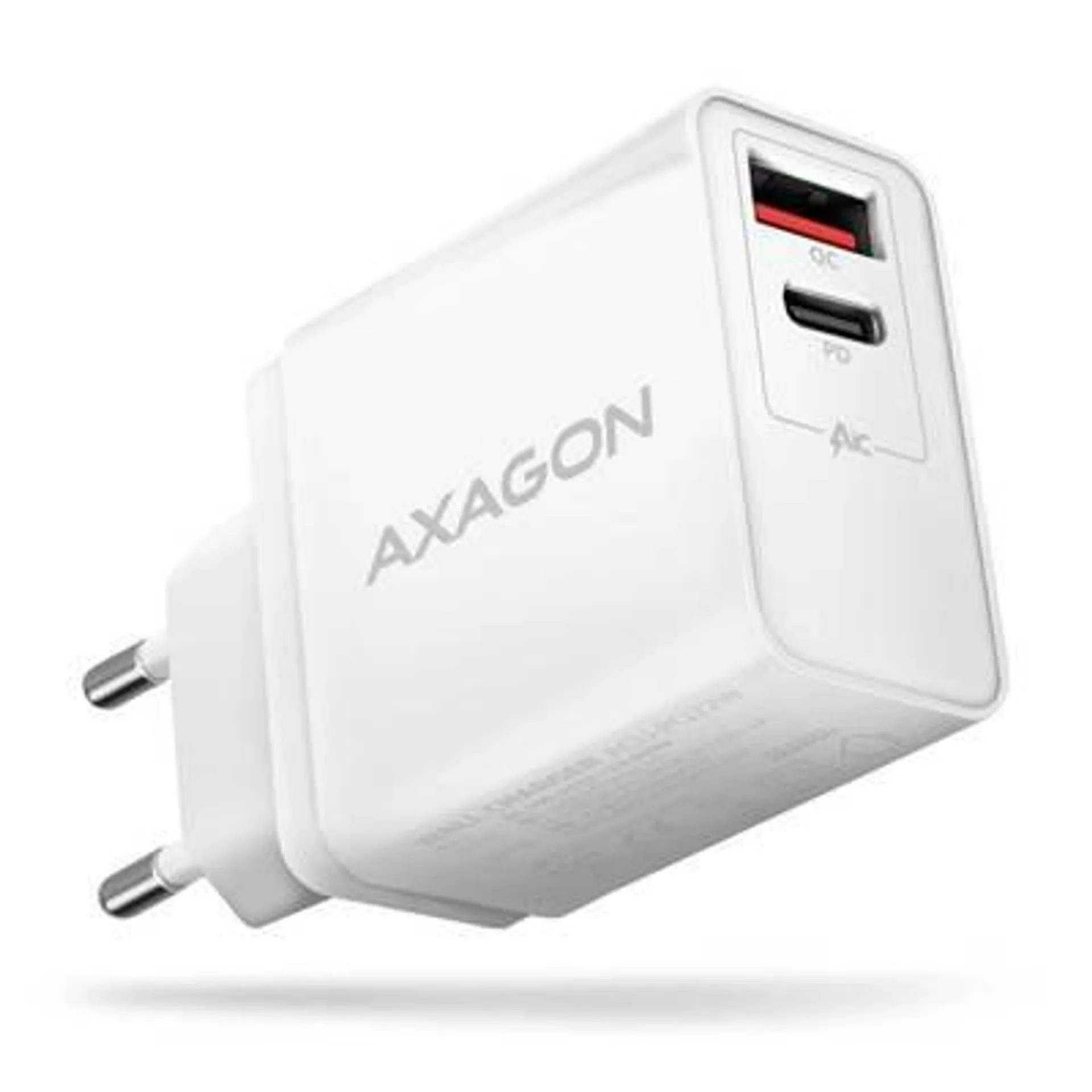 AXAGON ACU-PQ22W ACU-PQ22W USB charger Mains socket 2 x USB-A, USB-C® USB Power Delivery (USB-PD), Qualcomm Quick Charg