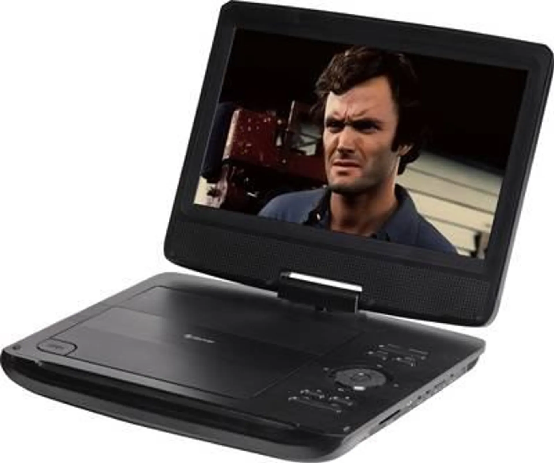 Denver MT-1097 Portable DVD player 25.4 cm 10 inch EEC: C (A - G) Battery-powered, incl. 12V car power cable Black