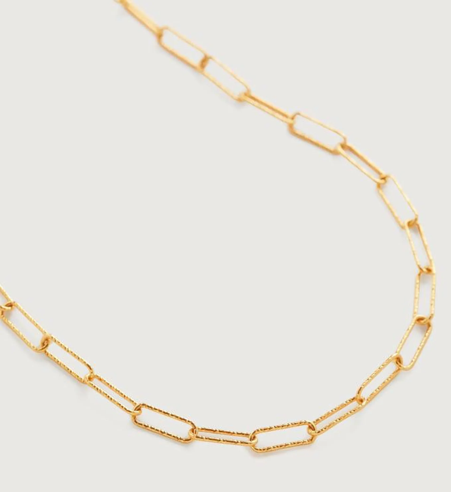 Alta Textured Chain Necklace Adjustable 46cm/18'