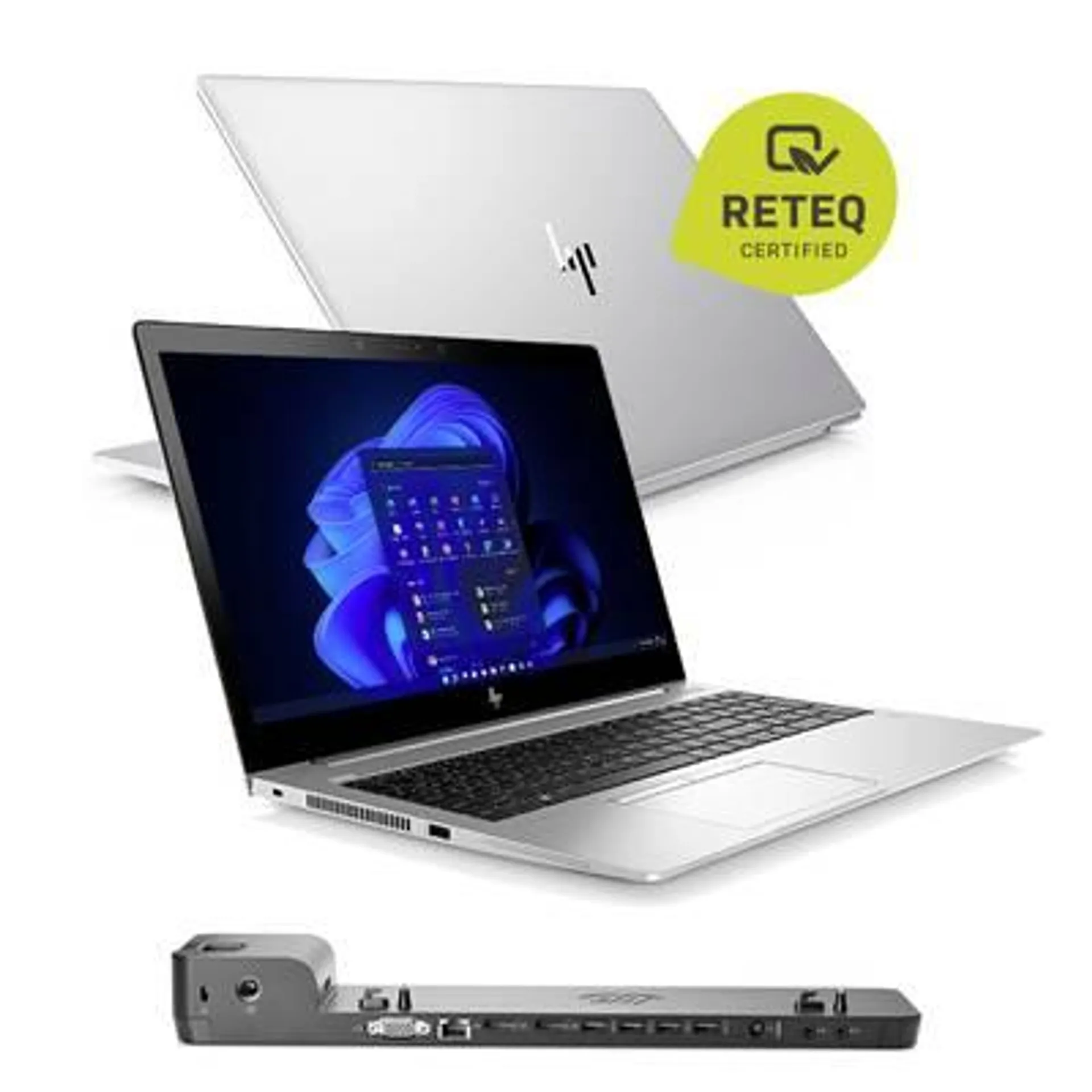 HP ELITEBOOK 755 G5 + HP 2013 UltraSlim Dock + D9Y32AA Netzteil Laptop Refurbished (very good) 39.6 cm (15.6 inch) AMD R