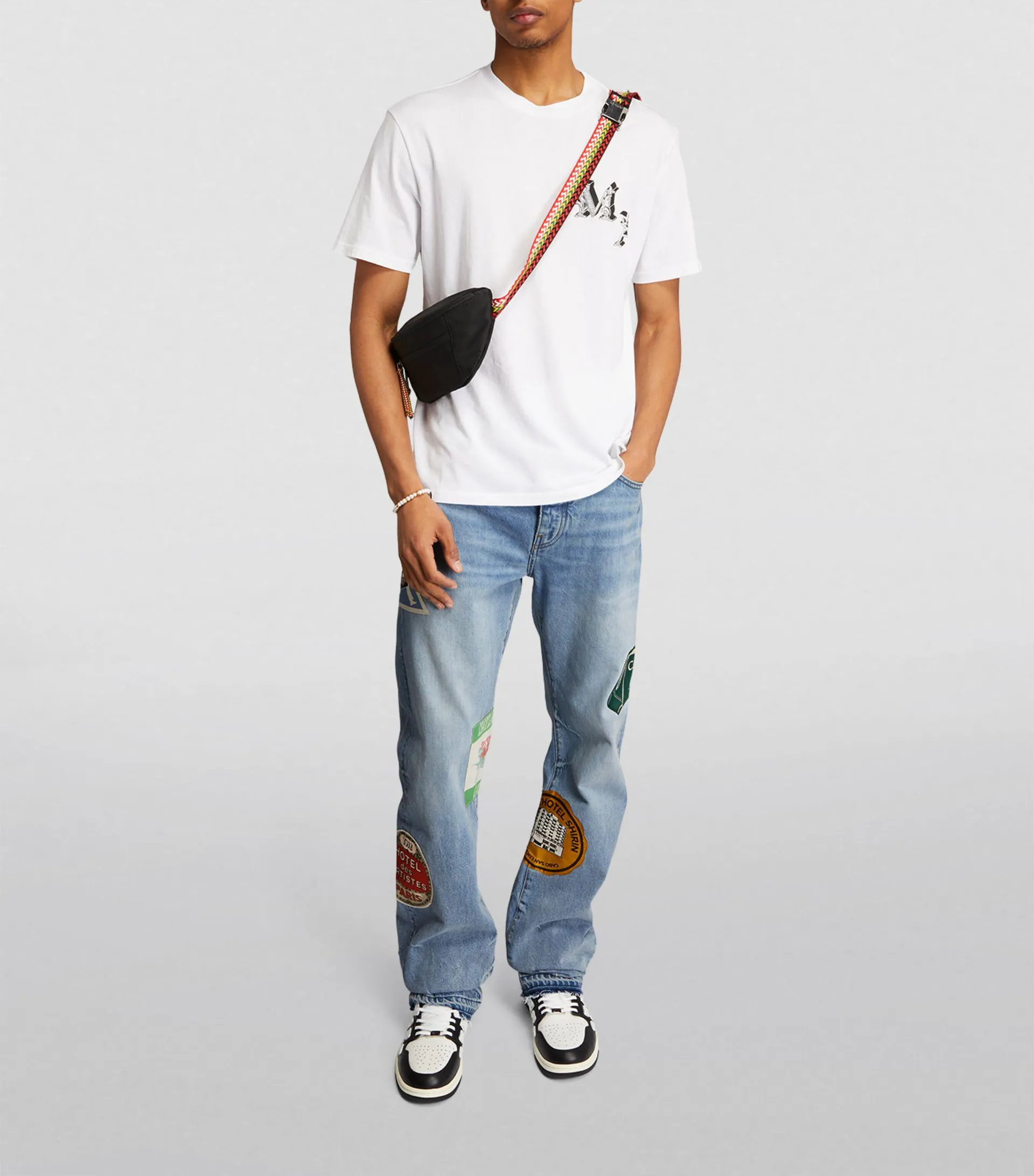 Travel-Patch Straight Jeans
