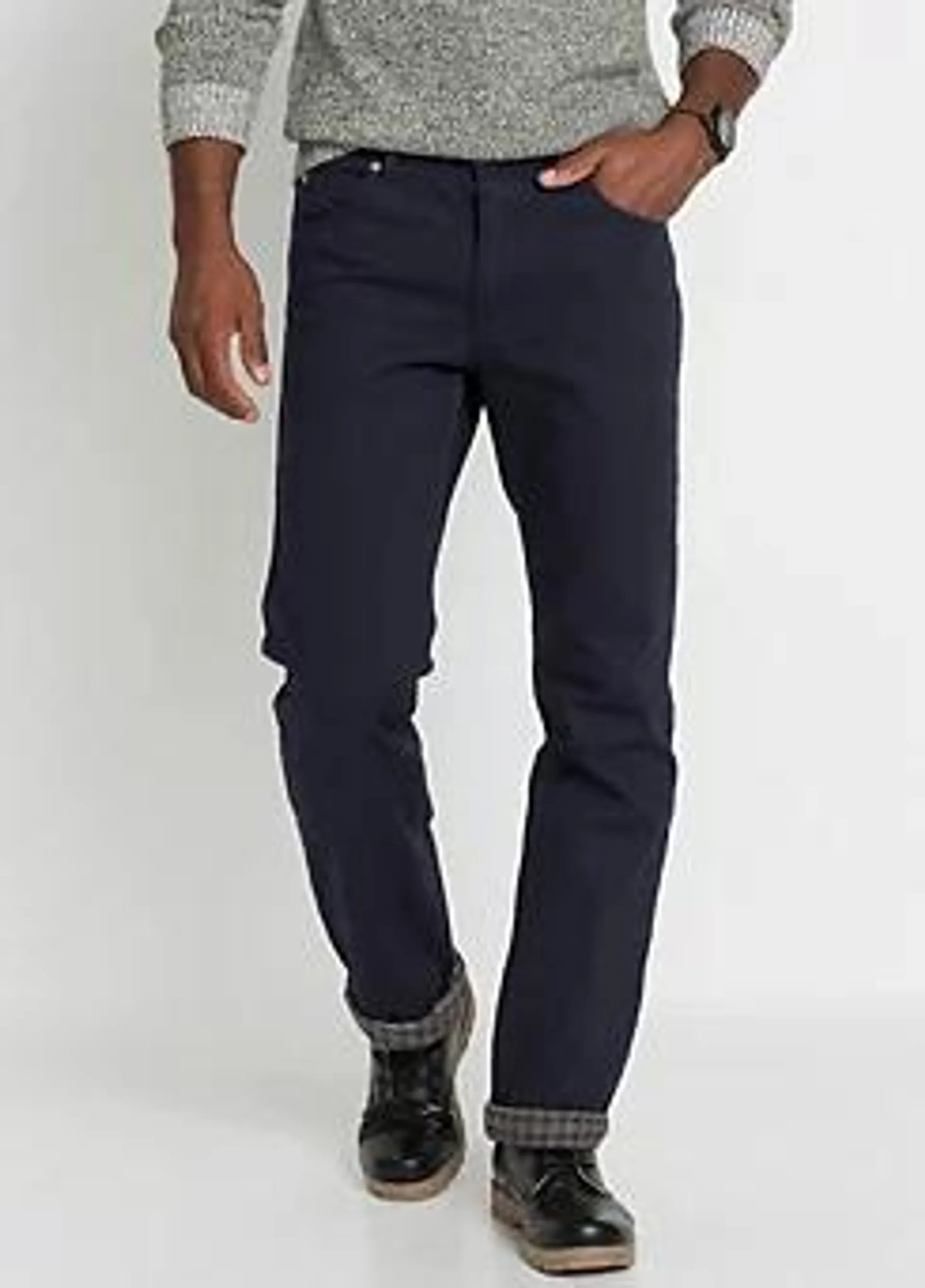 Men’s Lined Winter Jeans