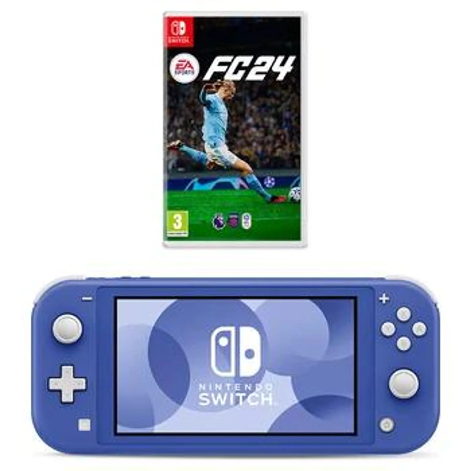 Nintendo Switch Lite (Blue) & EA Sports FC 24