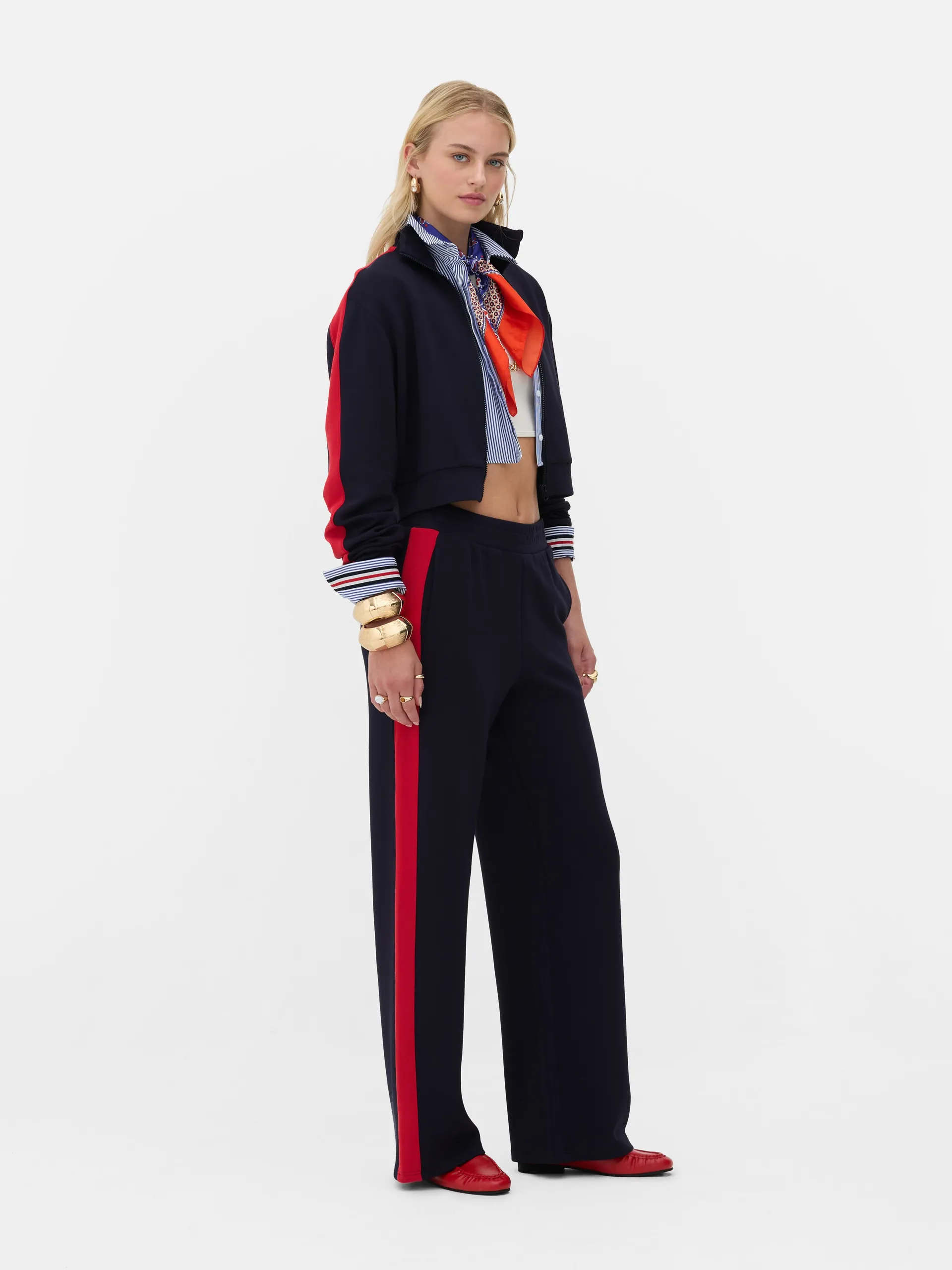 Rita Ora Co-ord Zip-Up Funnel Neck Sweatshirt