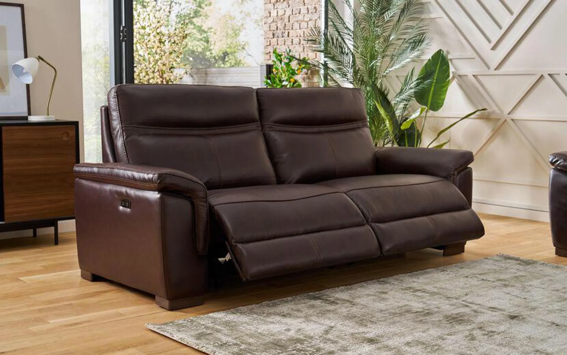 Brock 3 Seater Power Recliner Sofa