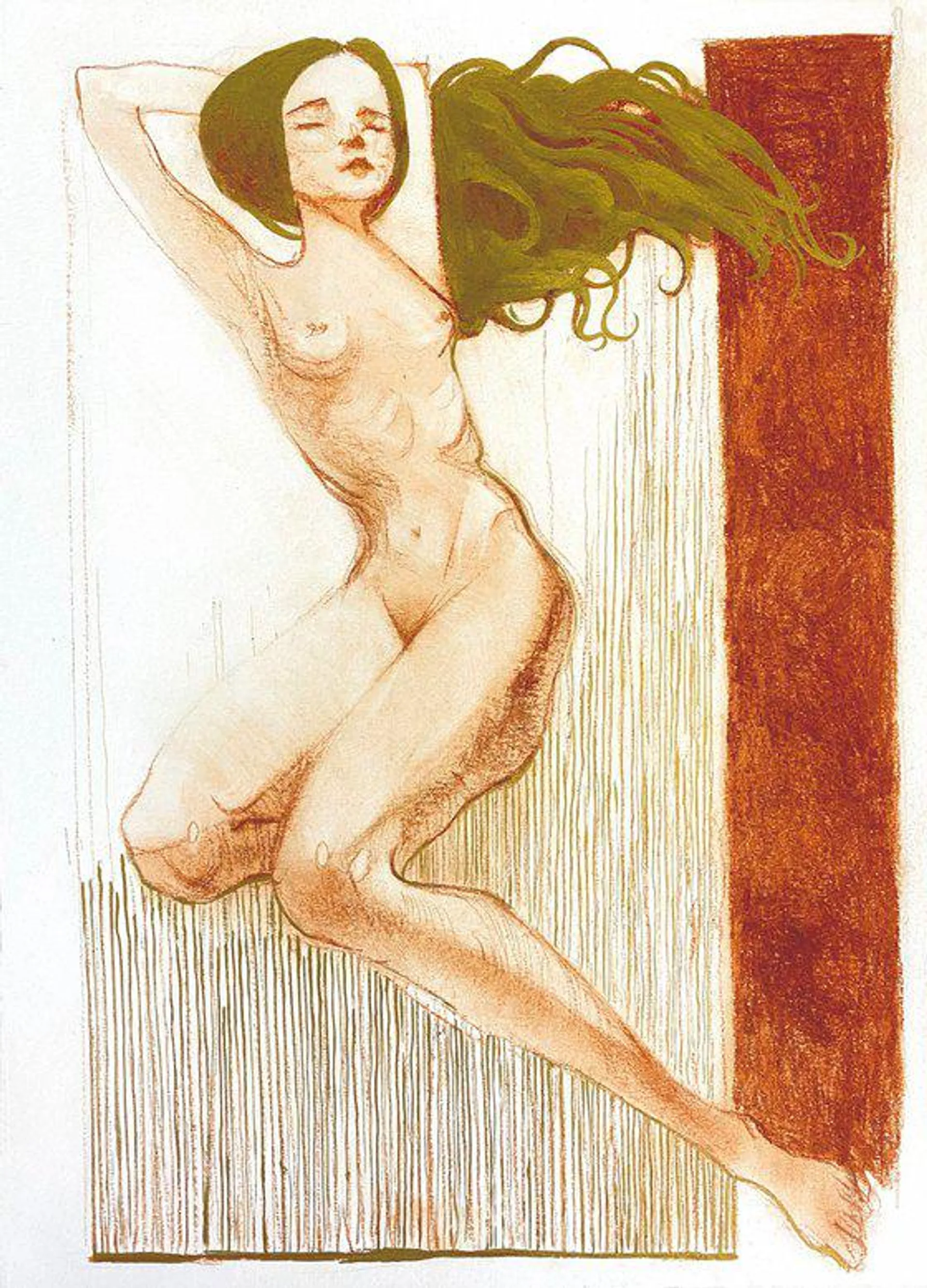 Female figure sketch #9 (2023)