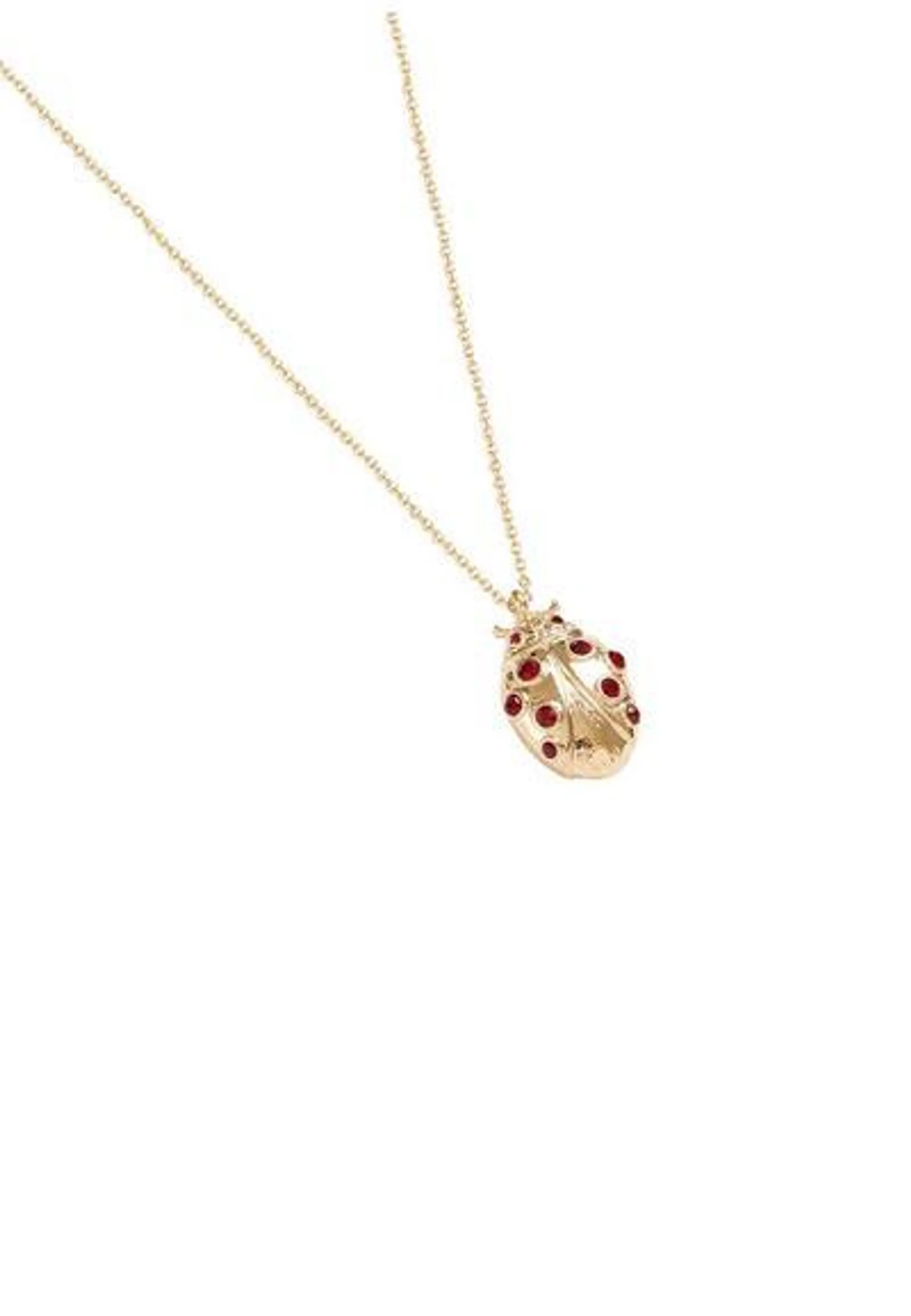 Gold Ladybird Long Necklace