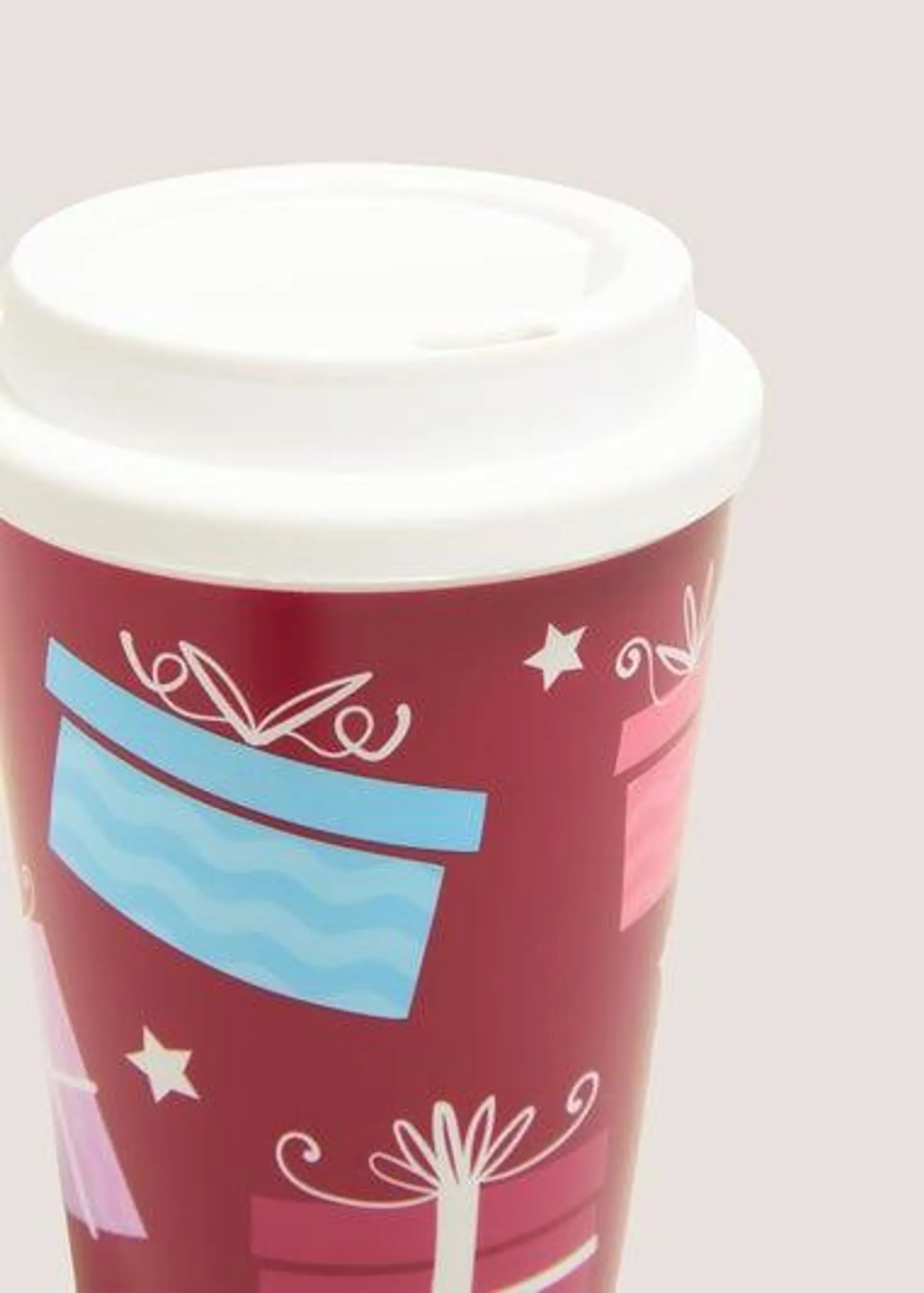 Red Costa Christmas Travel Mug