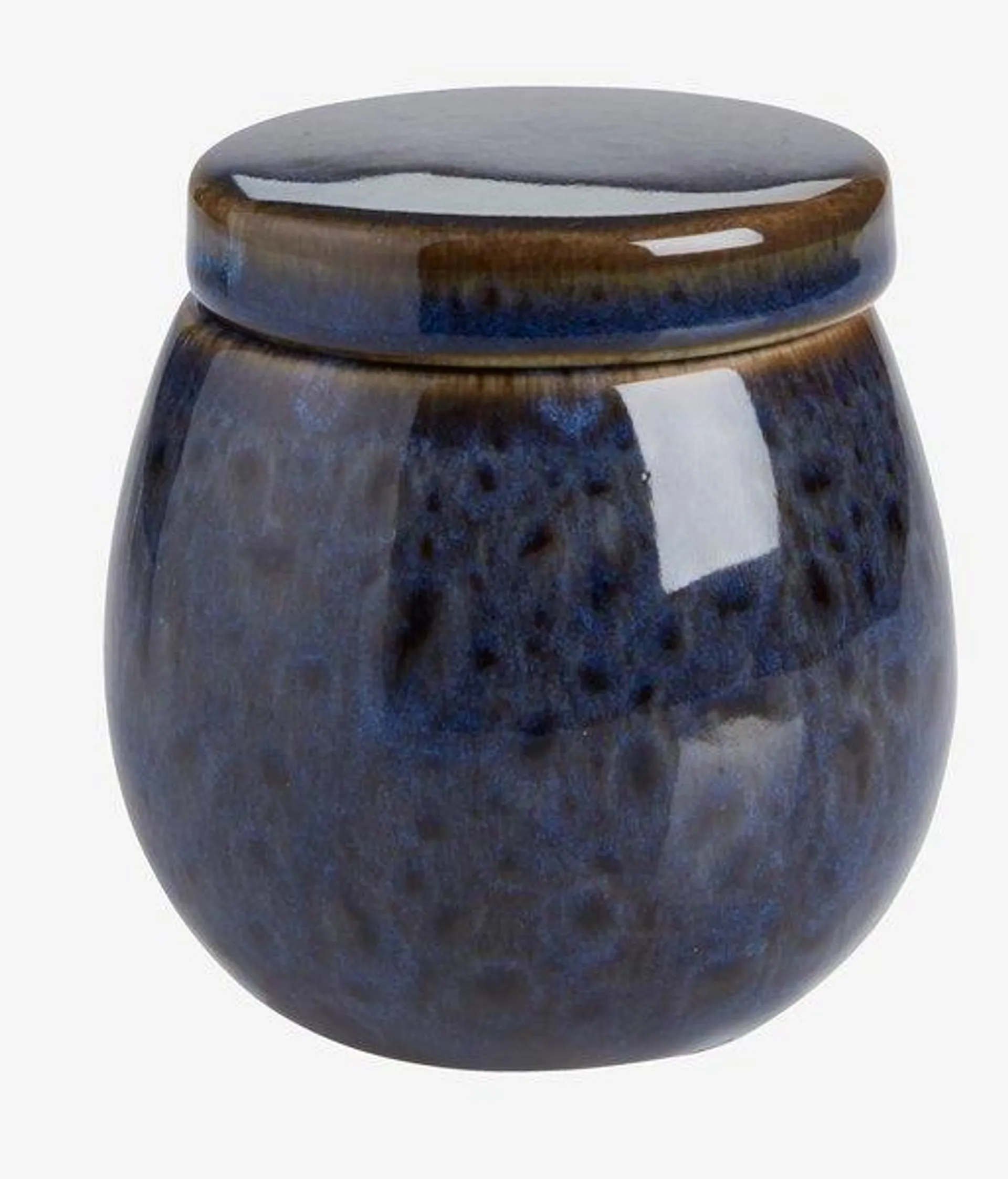 Storage jar KALLINGE D9xH9cm blue