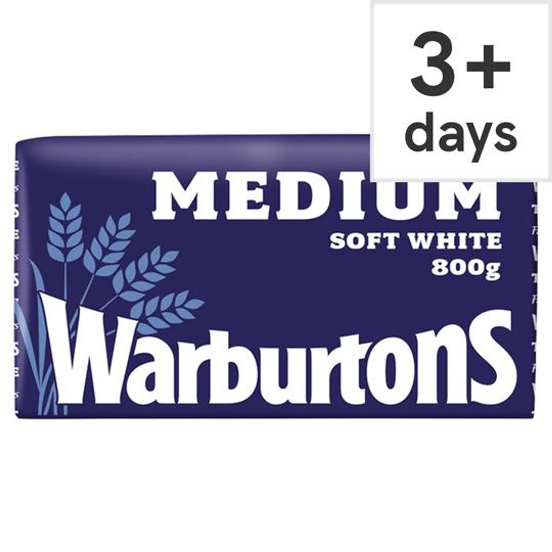 Warburtons Medium Sliced White Bread 800G