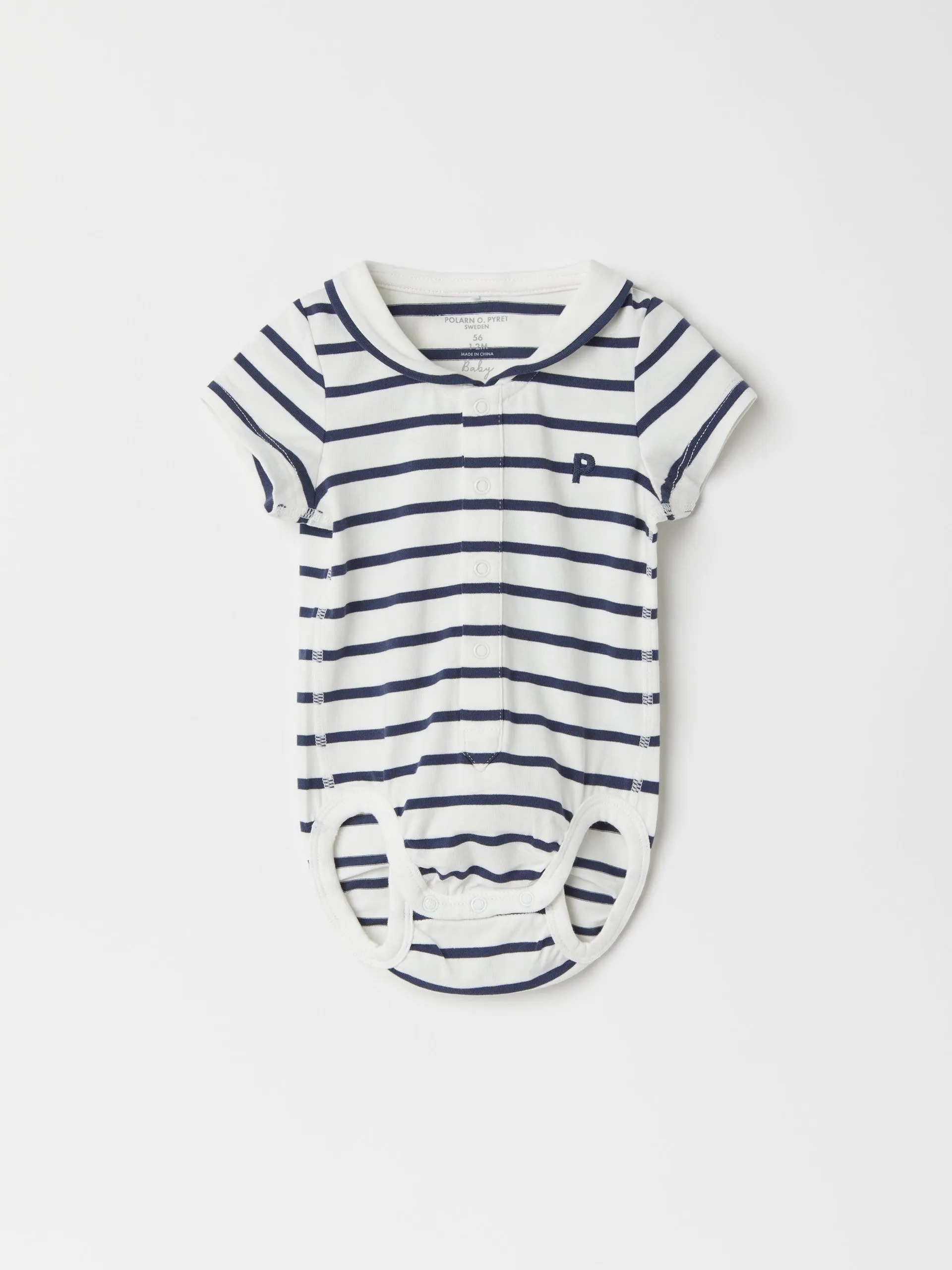 Breton Stripe Short Sleeve Babygrow