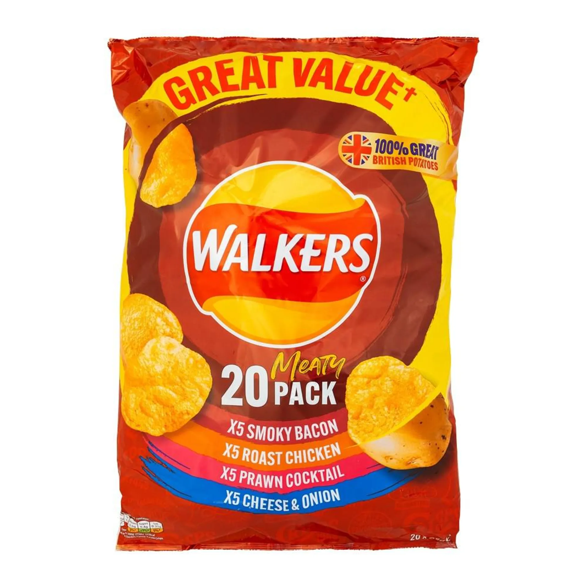 WALKERS MEATY - 20 PACK