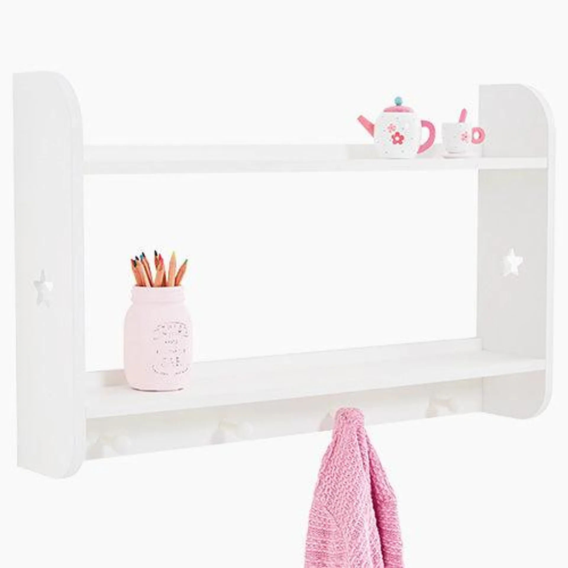 Star Bright Shelves with Hooks - Landscape