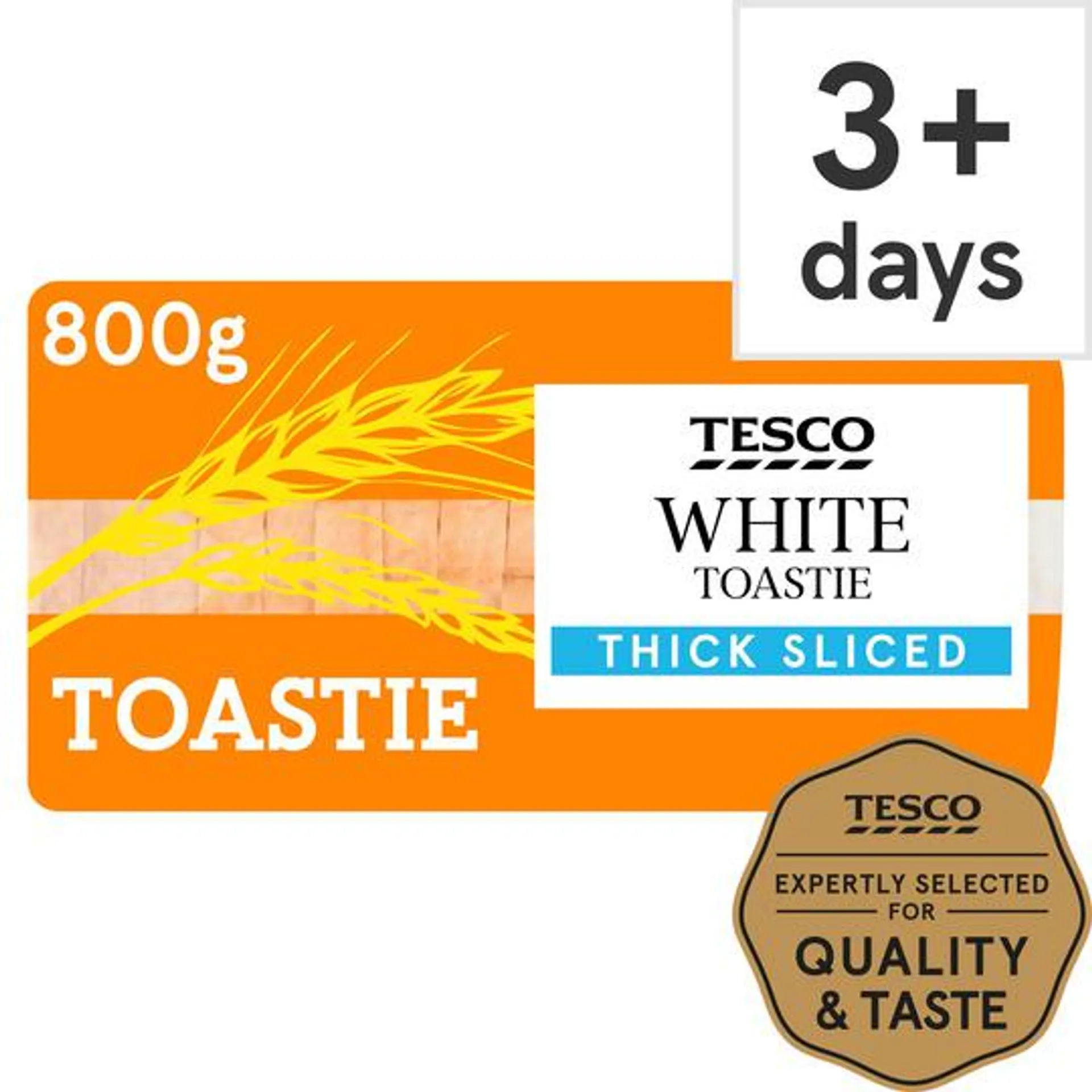 Tesco Toastie White Bread Thick 800G