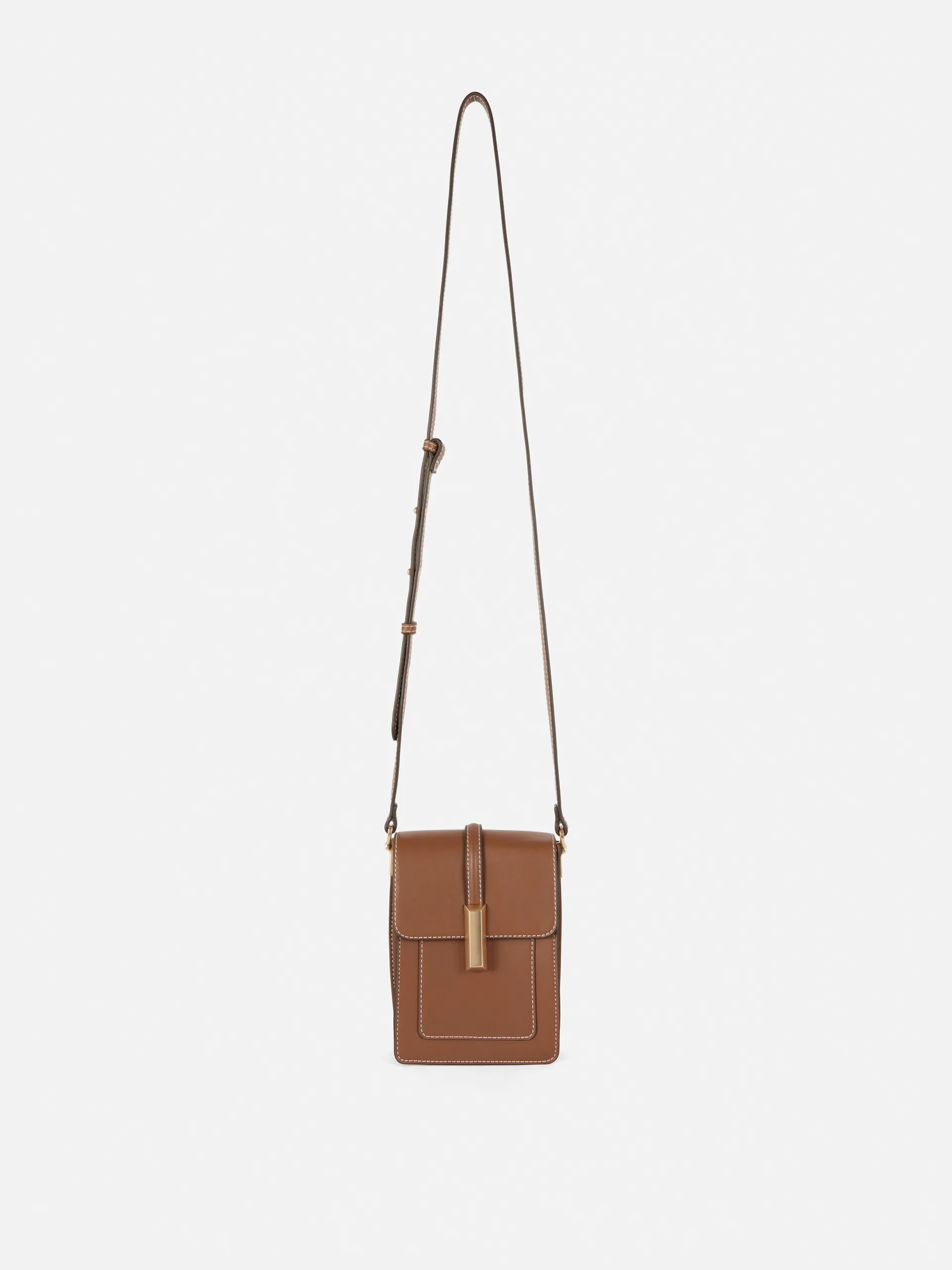 The Edit Faux Leather Phone Holder Bag