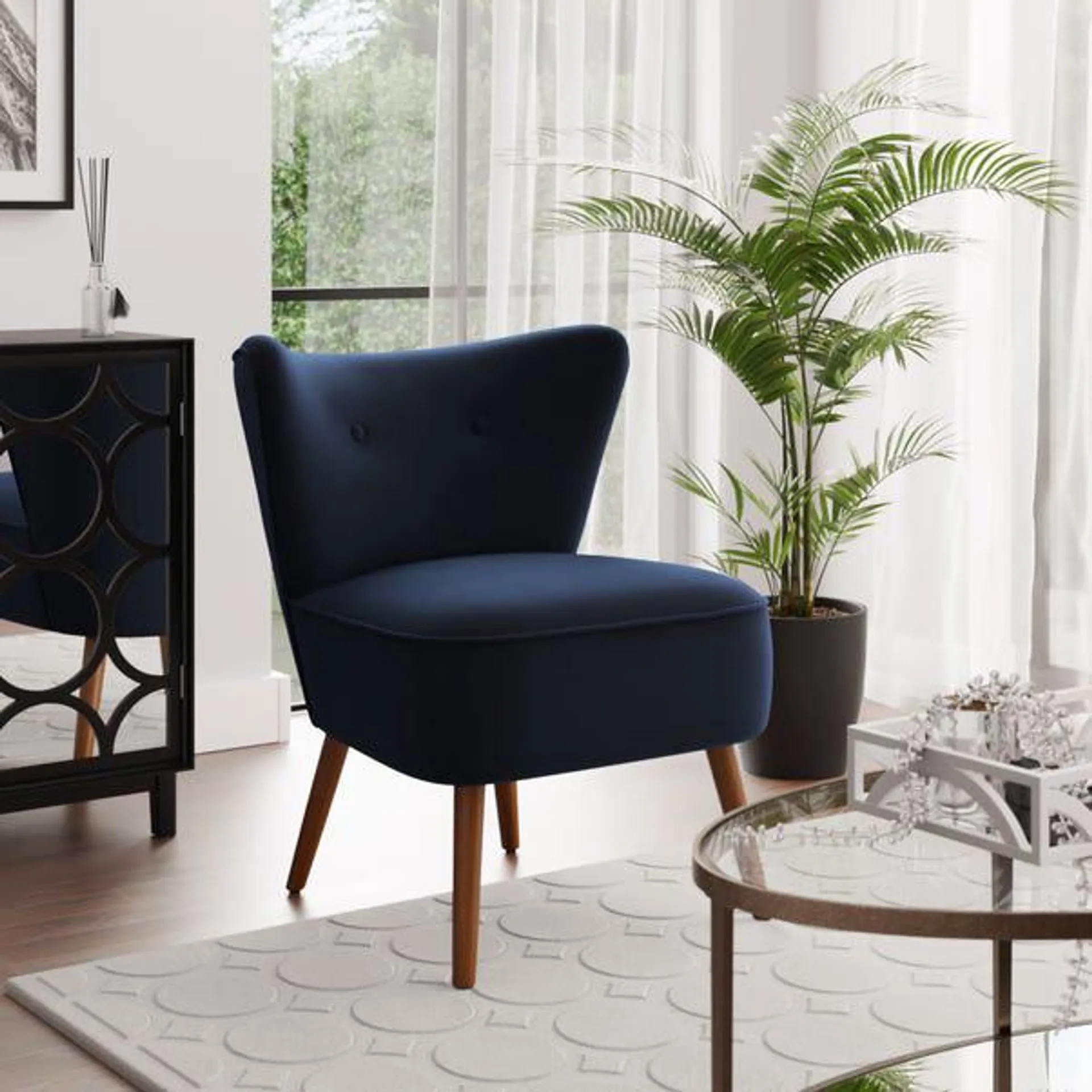 Eliza Velvet Cocktail Chair