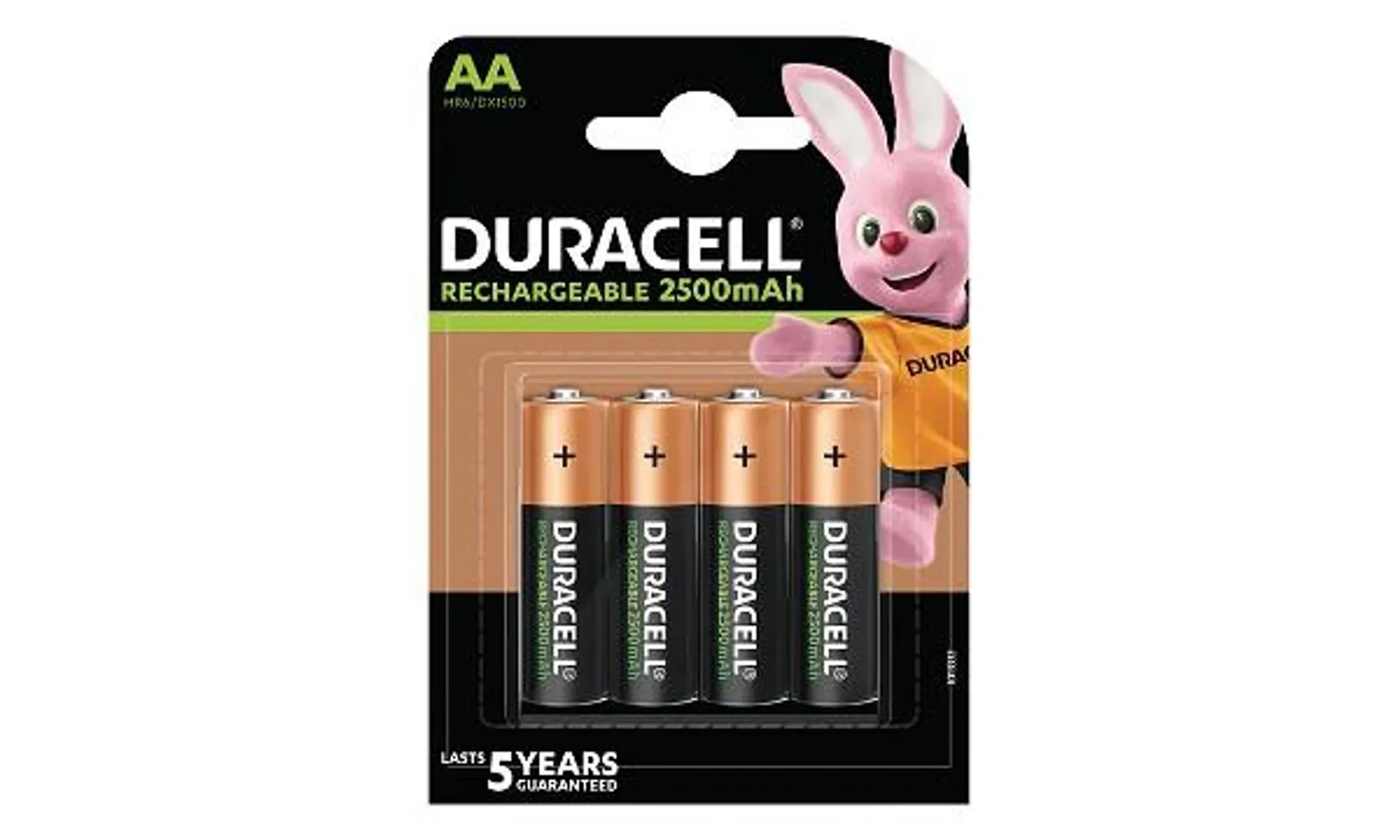 Duracell Rechargeable AA 4 Pack 2500mAh