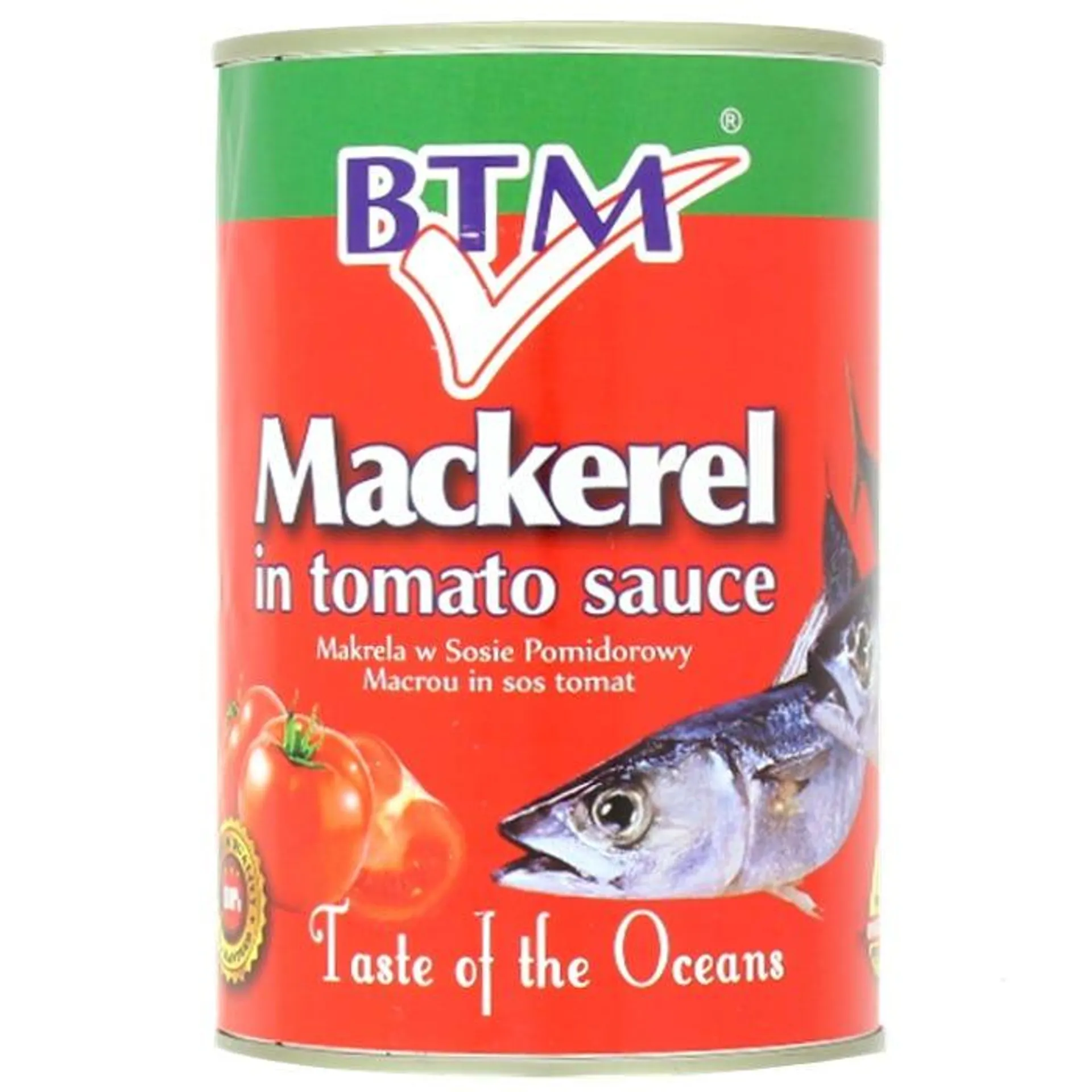 BTM Mackerel In Tomato Sauce, 425g