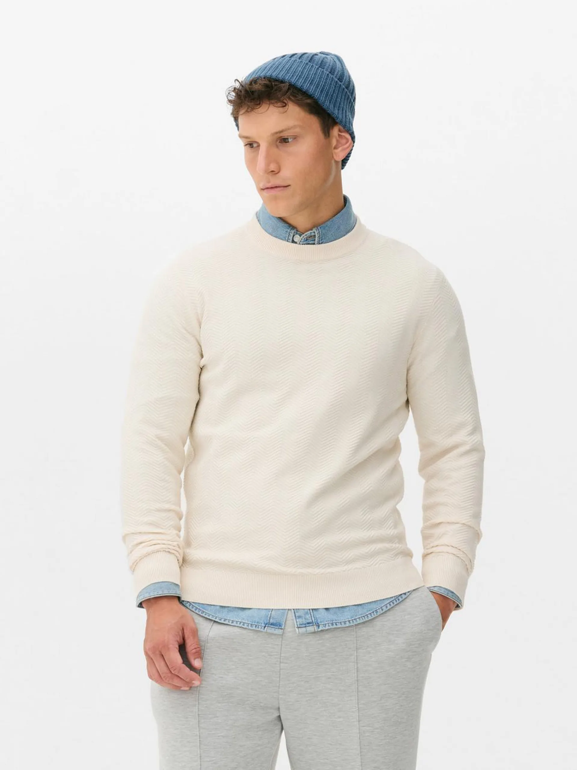 Chevron Crew Neck Jumper