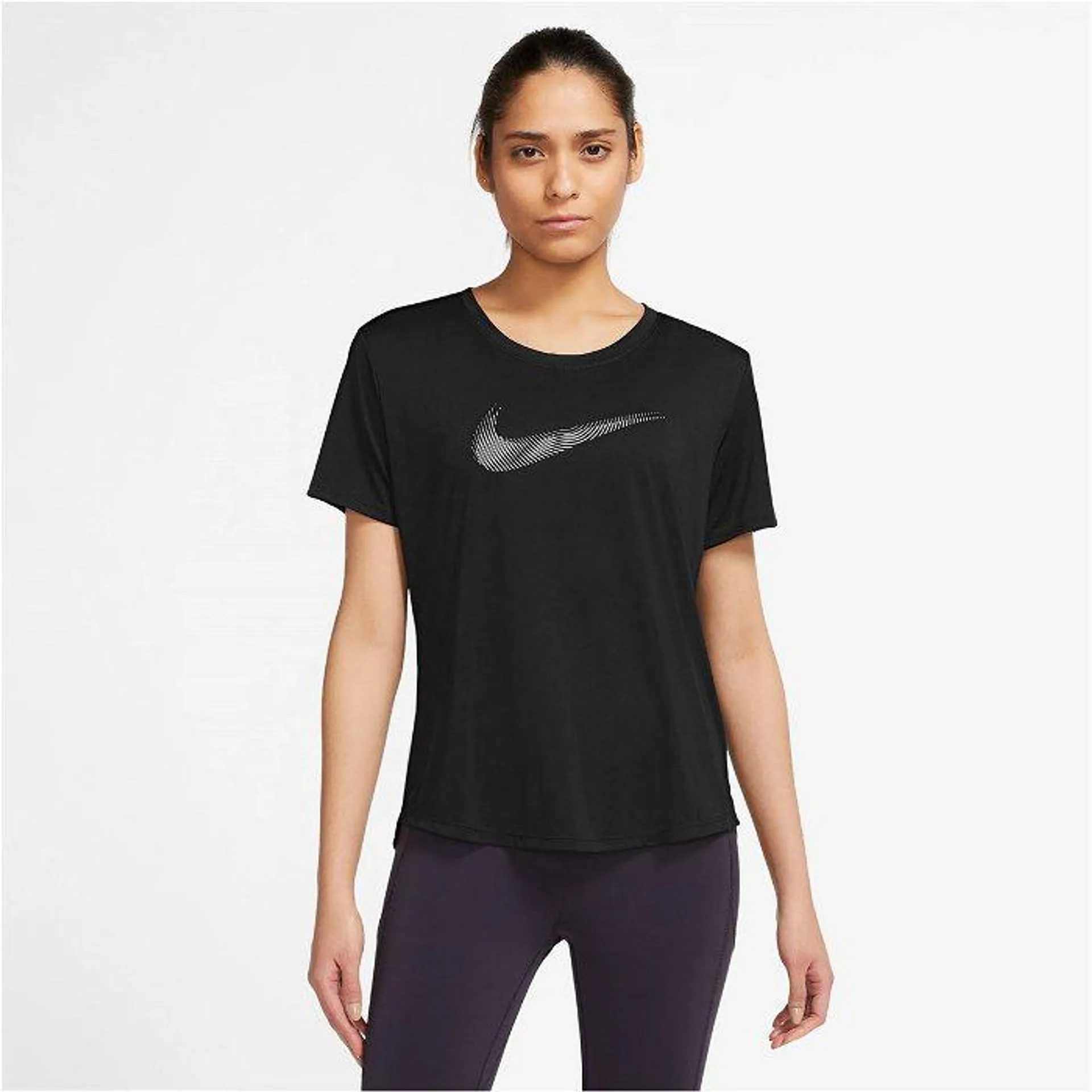 Nike Dri FIT Swoosh Womens Short Sleeve Running Top
