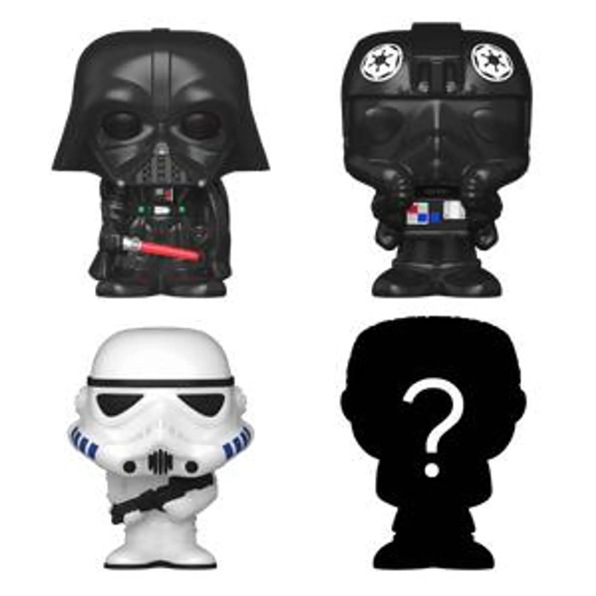 Star Wars: Bitty Pop! Vinyl Figure 4-Pack: TIE Fighter Pilot, Stormtrooper, Darth Vader & Mystery Figure
