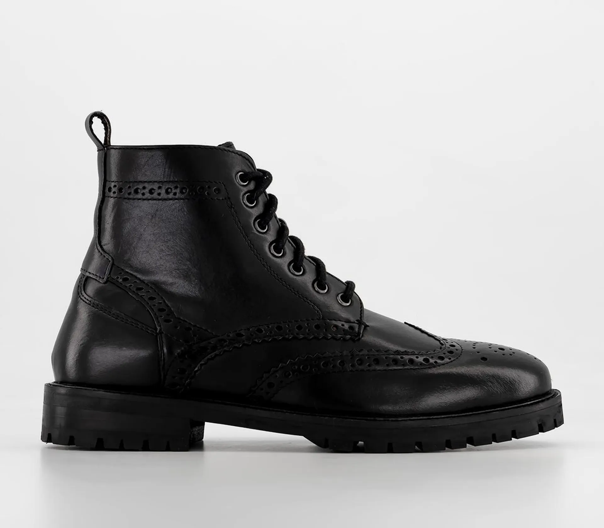 Benson Brogue Wedge Lace Boots