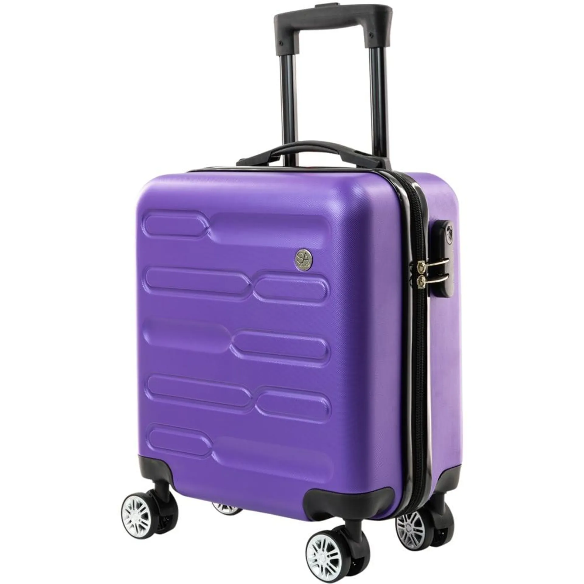 SA Products Purple Carry On Cabin Suitcase 45cm