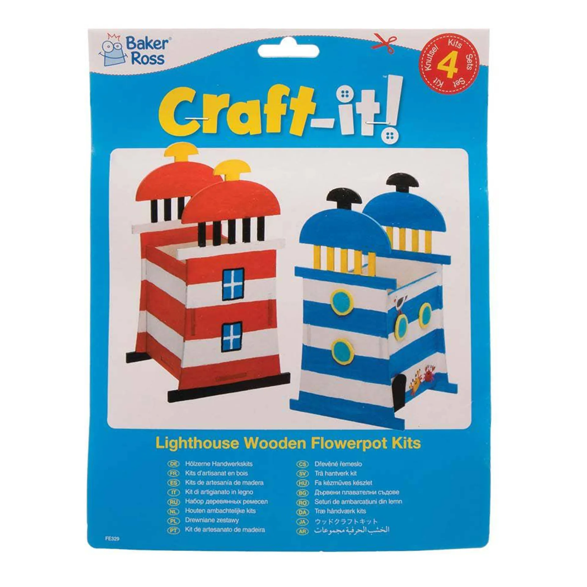 Lighthouse Wooden Flowerpot Kits