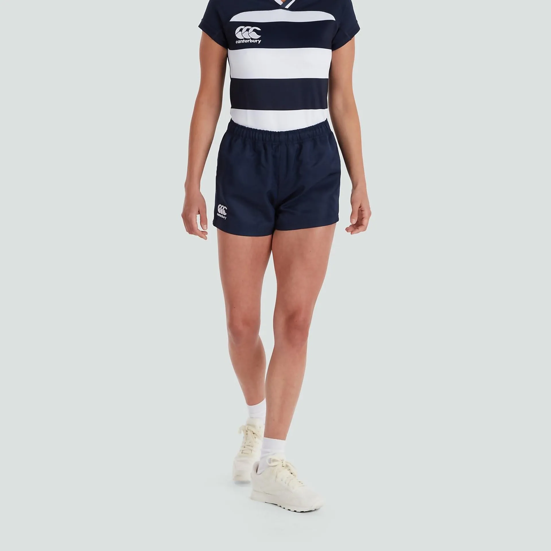 WOMENS PROFESSIONAL POLY SHORTS NAVY
