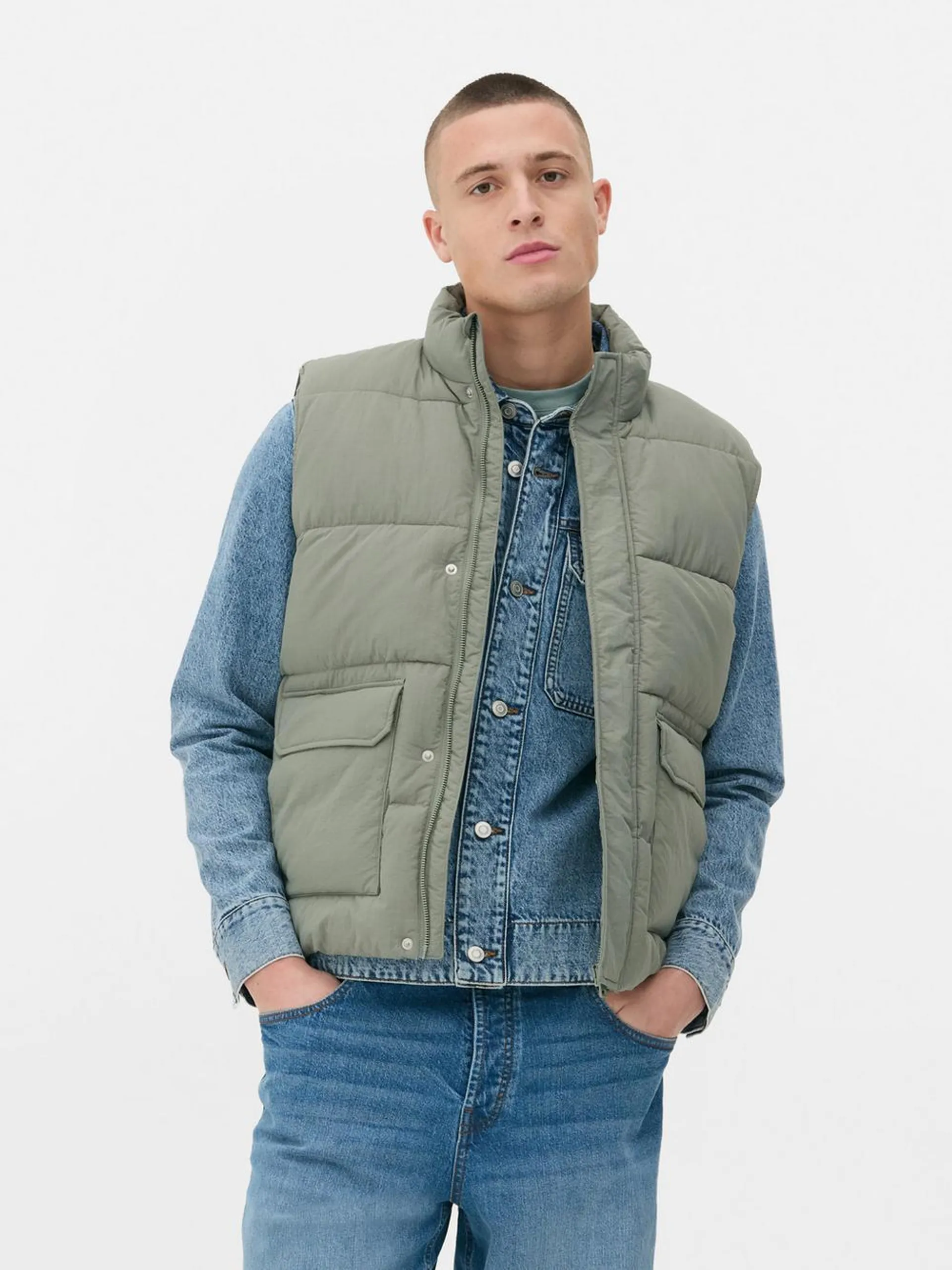 Zip-Up Padded Gilet