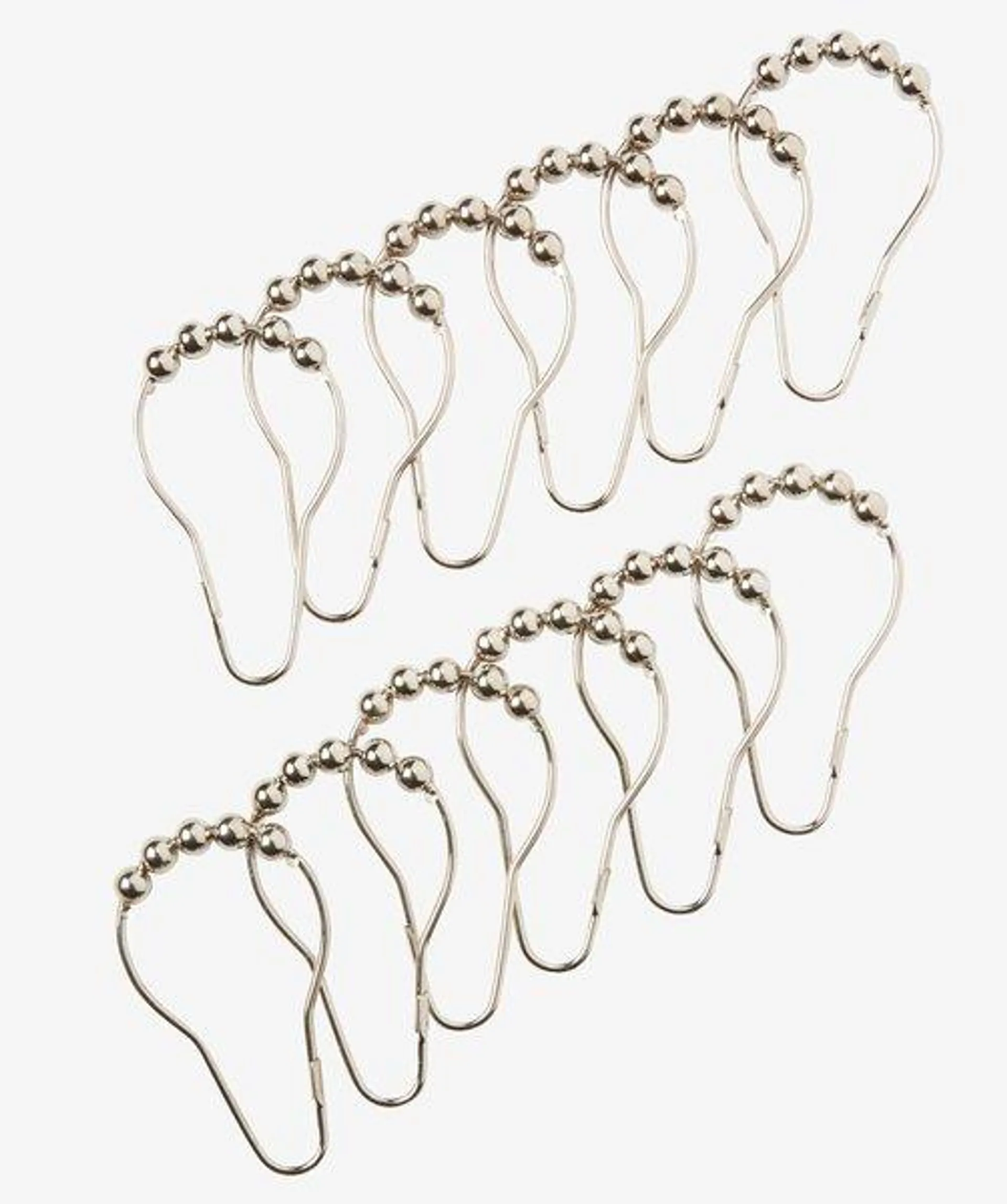 Shower curtain rings VARA pack of 12