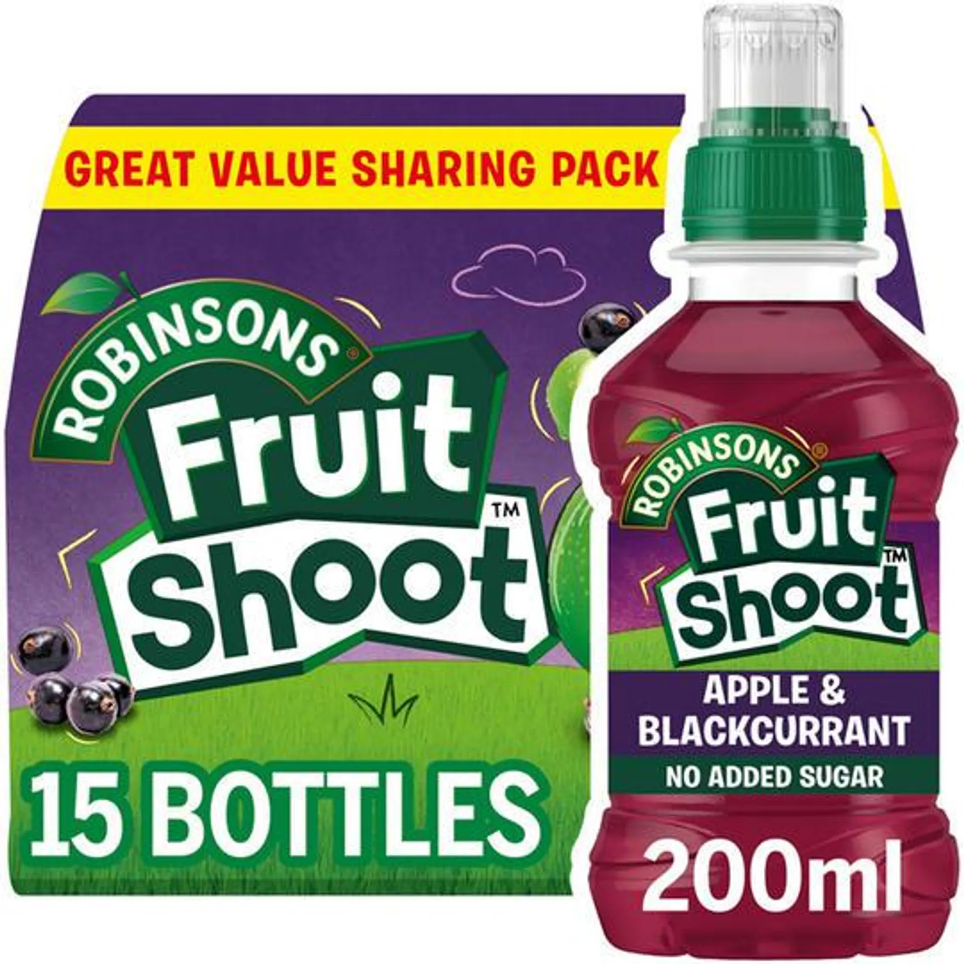 Fruit Shoot Apple & Blackcurrant Kids Juice Drink 15 x 200ml