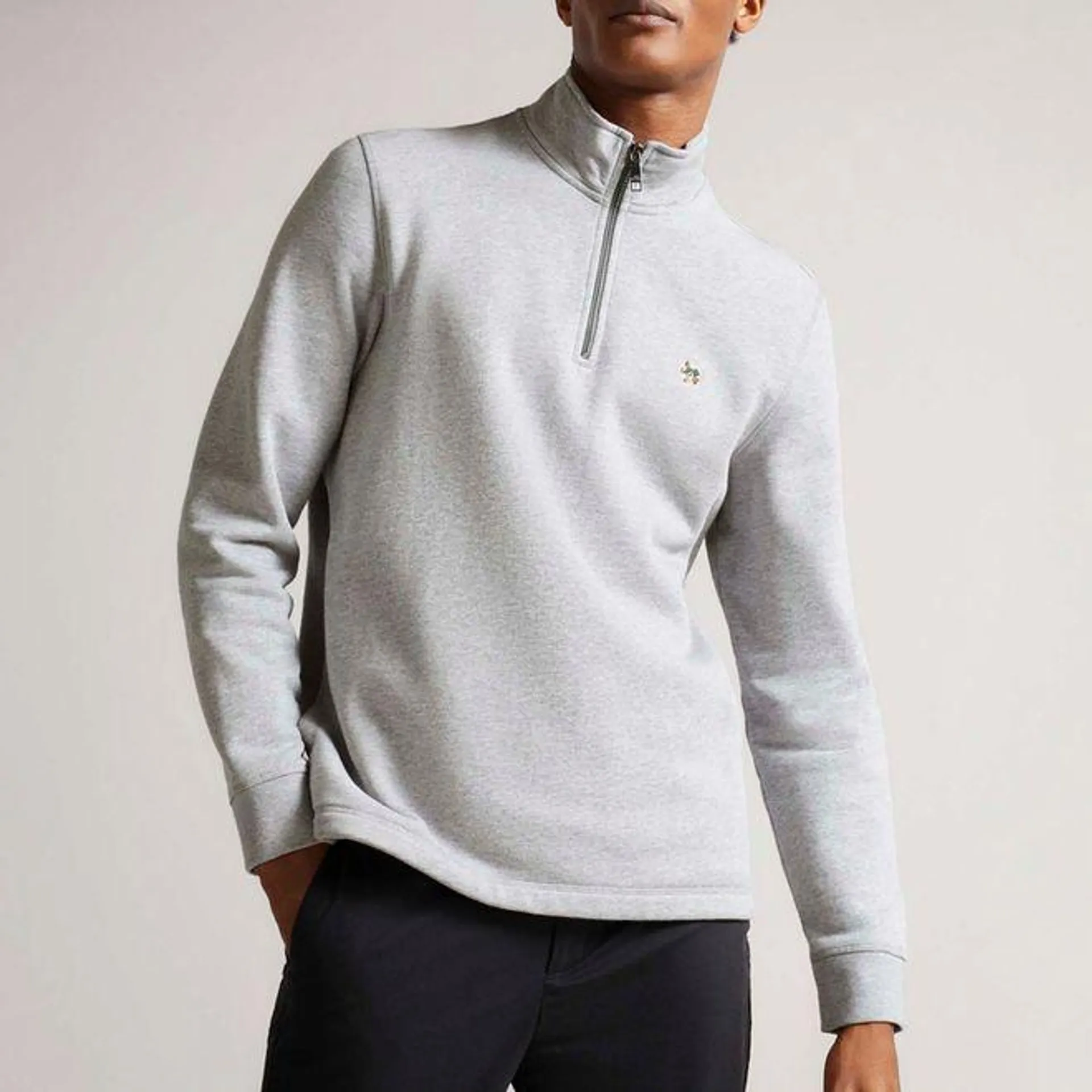 Ted Baker Kilbrn Half-Zip Sweatshirt in Grey