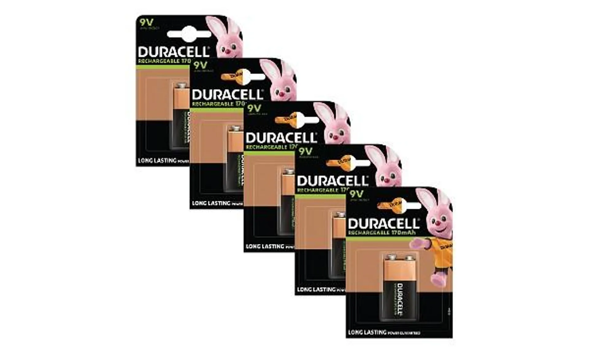 Duracell Rechargeable 9v 5 Pack