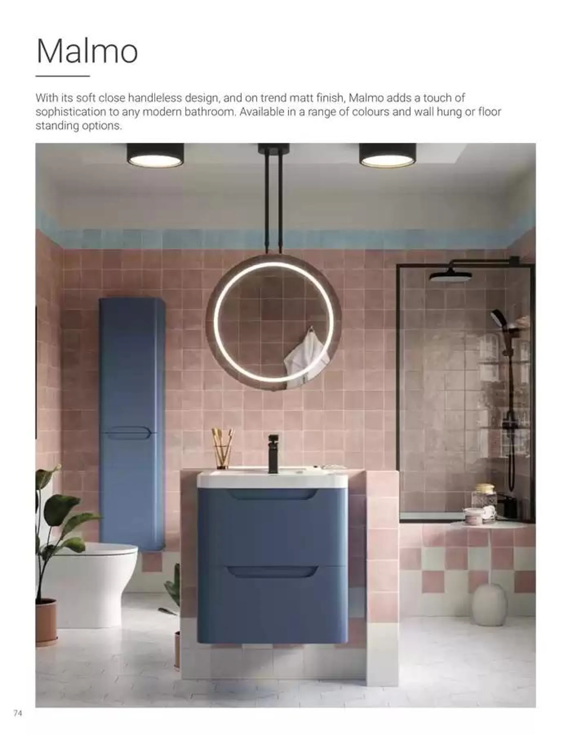 Wickes Bespoke Bathrooms brochure from 5 November to 31 December 2024 - Catalogue Page 74