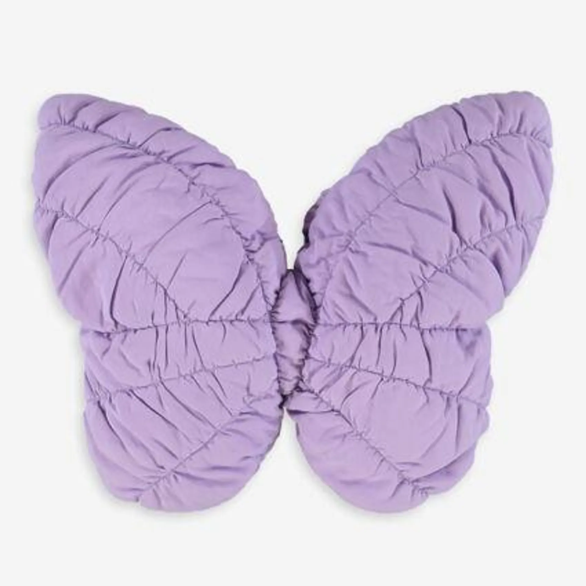 Violet Padded Butterfly Cushion 45x40cm