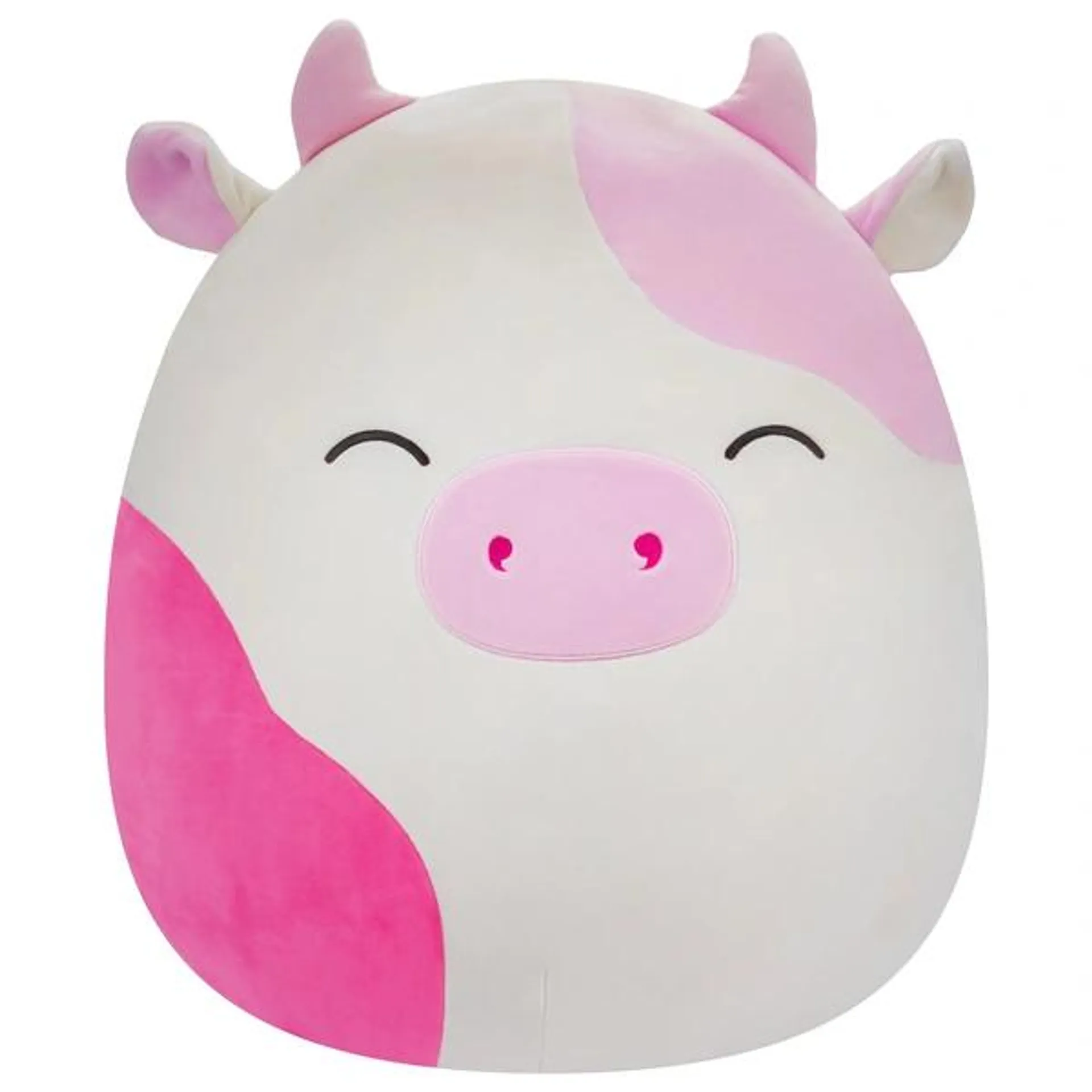 Original Squishmallows 40cm Caedyn the Pink Cow Soft Toy