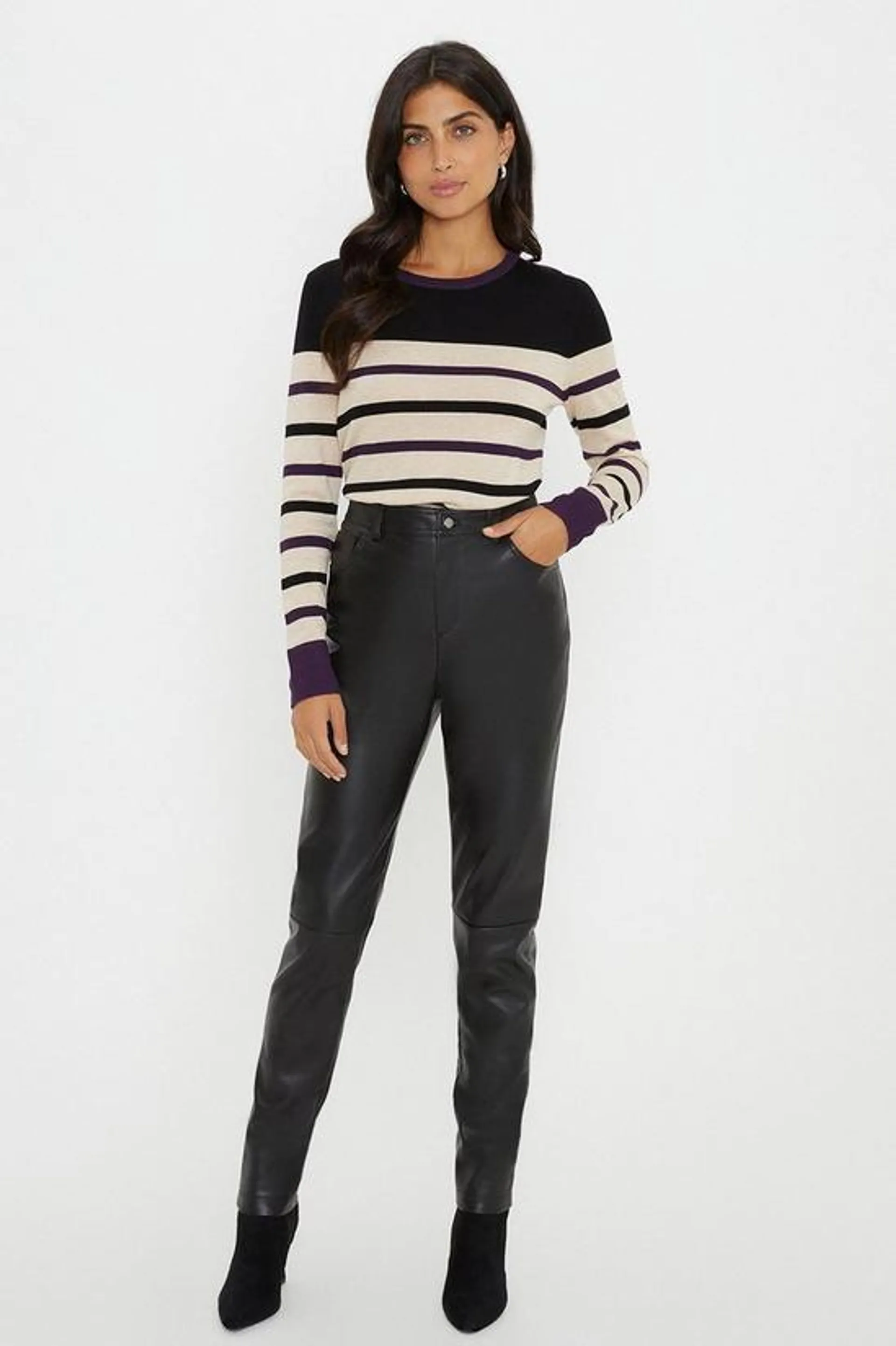 Tall Faux Leather Jeans