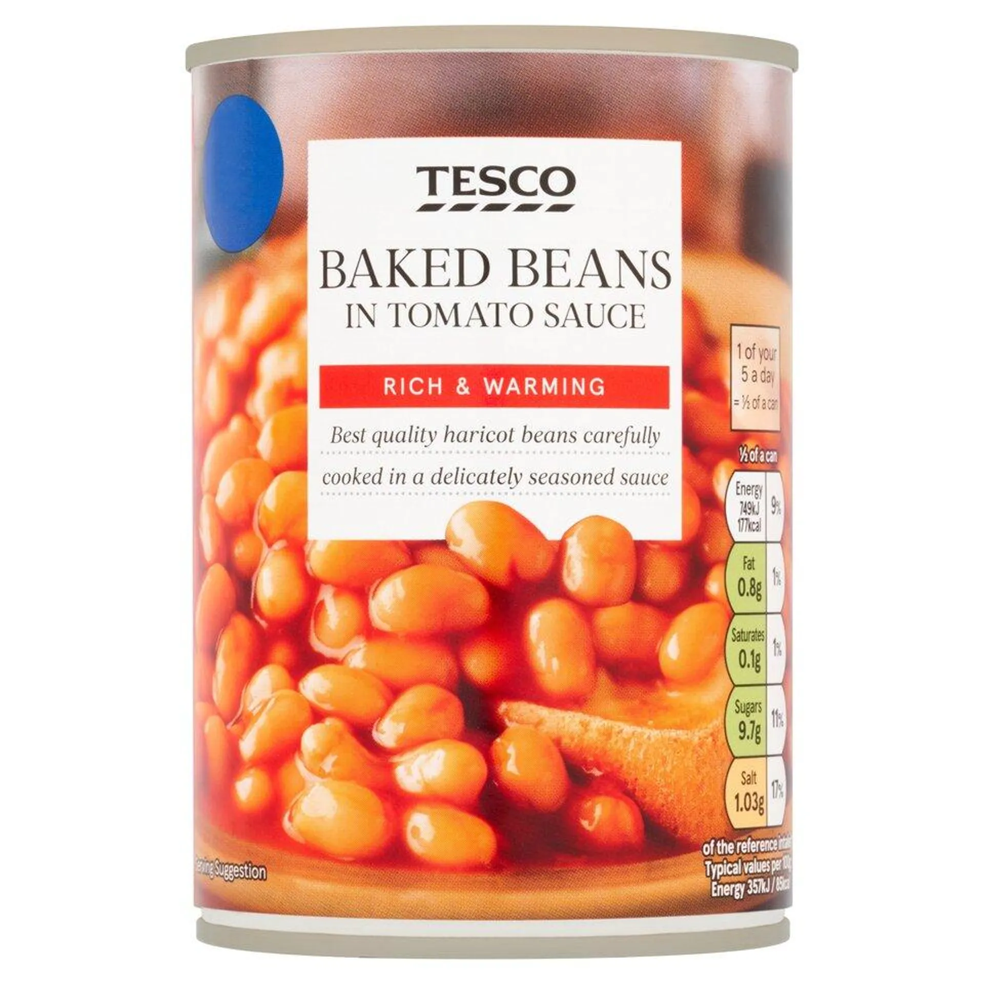 Tesco Baked Beans In Tomato Sauce 420G