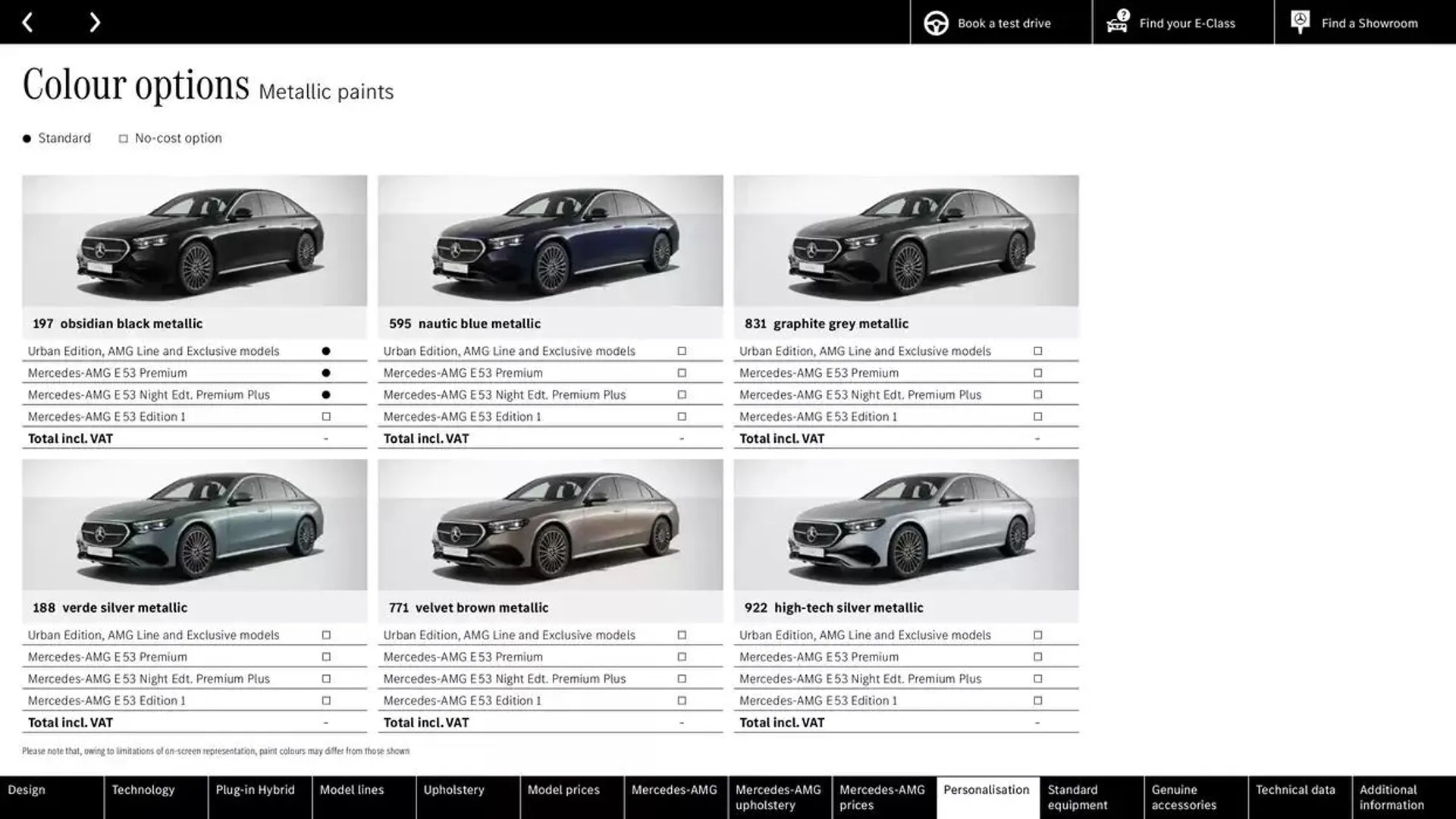 Mercedes Benz New E-Class Saloon from 11 October to 11 October 2025 - Catalogue Page 56