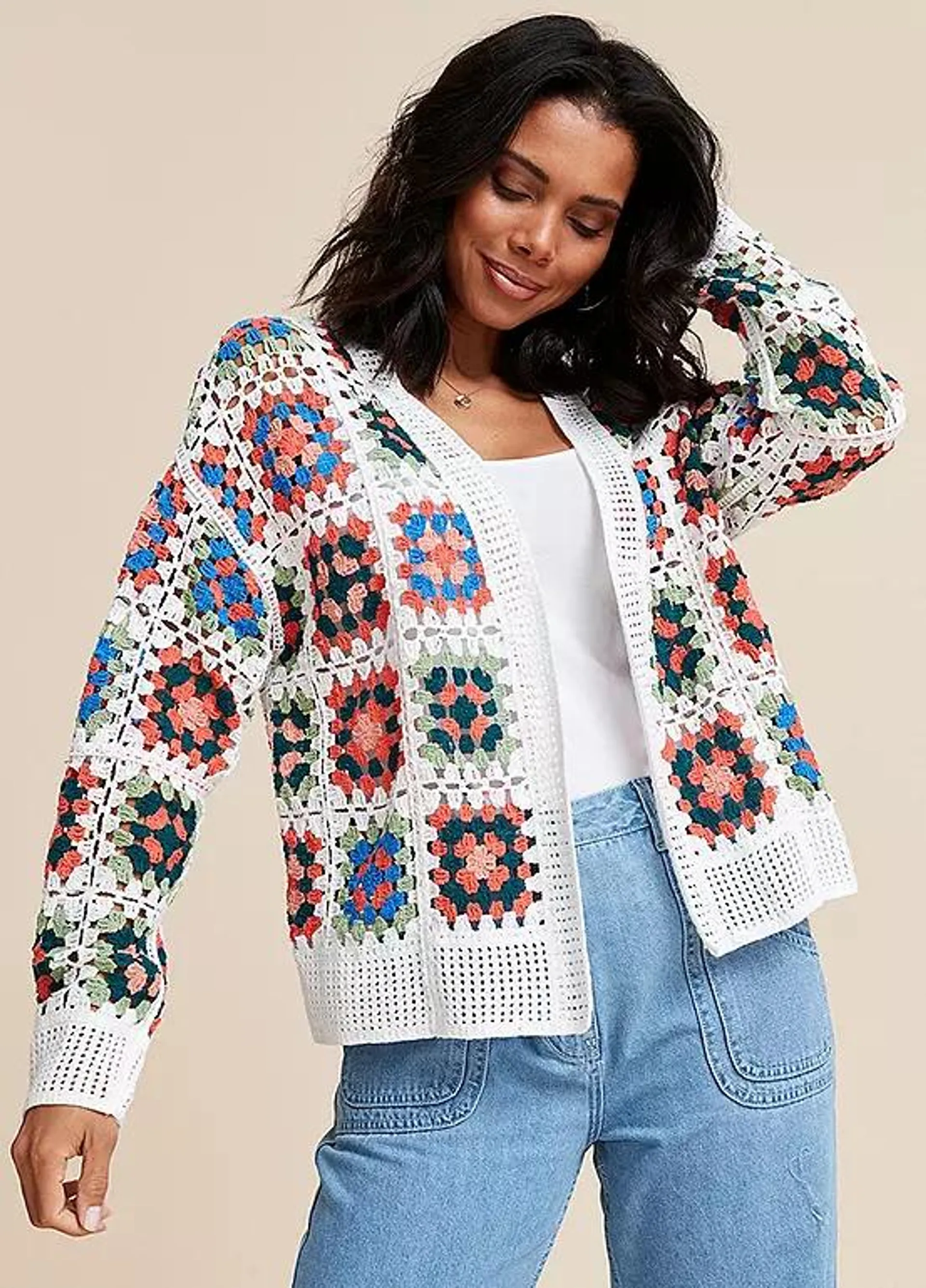 Freemans Crochet Cardigan