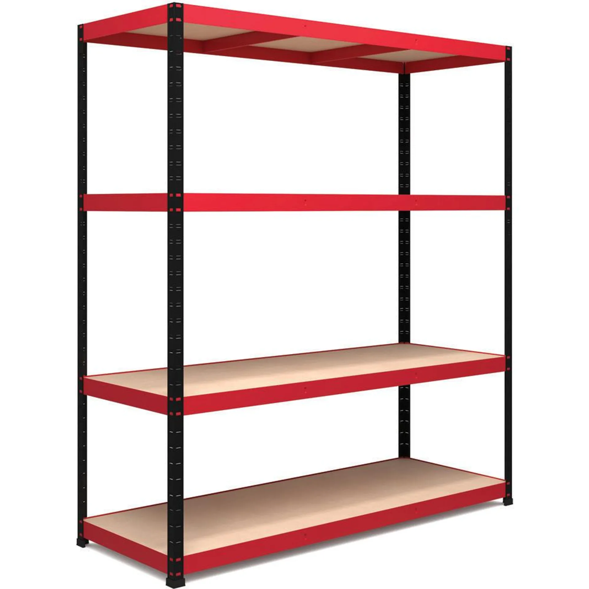 RB Boss Freestanding 4 Tier Boltless Shelf Unit 300kg/level