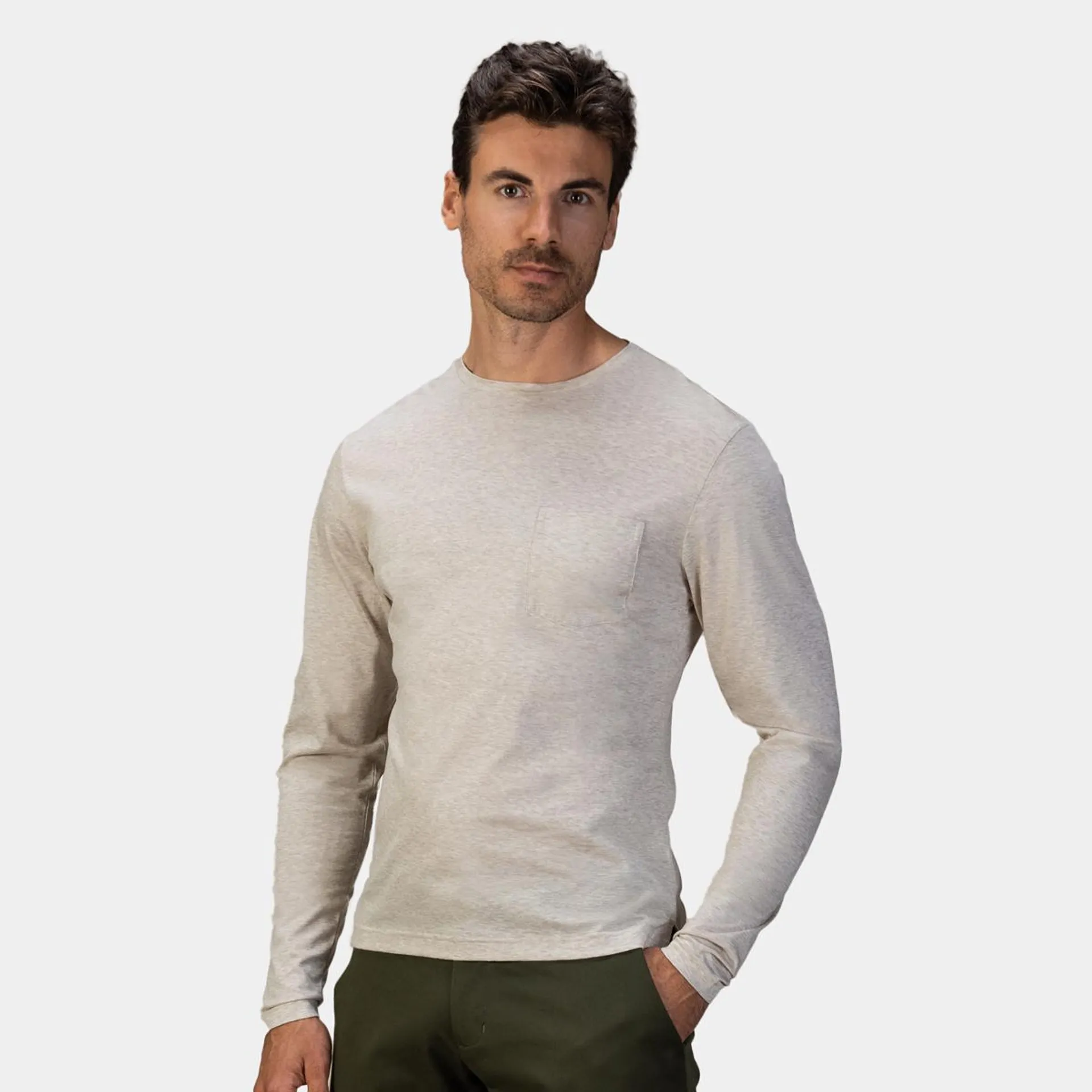 Beige melange t-shirt