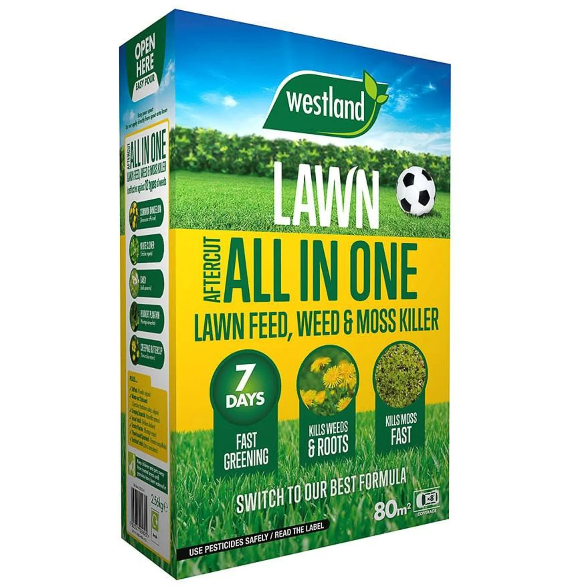 Westland - All in One Lawn Feed, Weed & Moss Killer 80m2