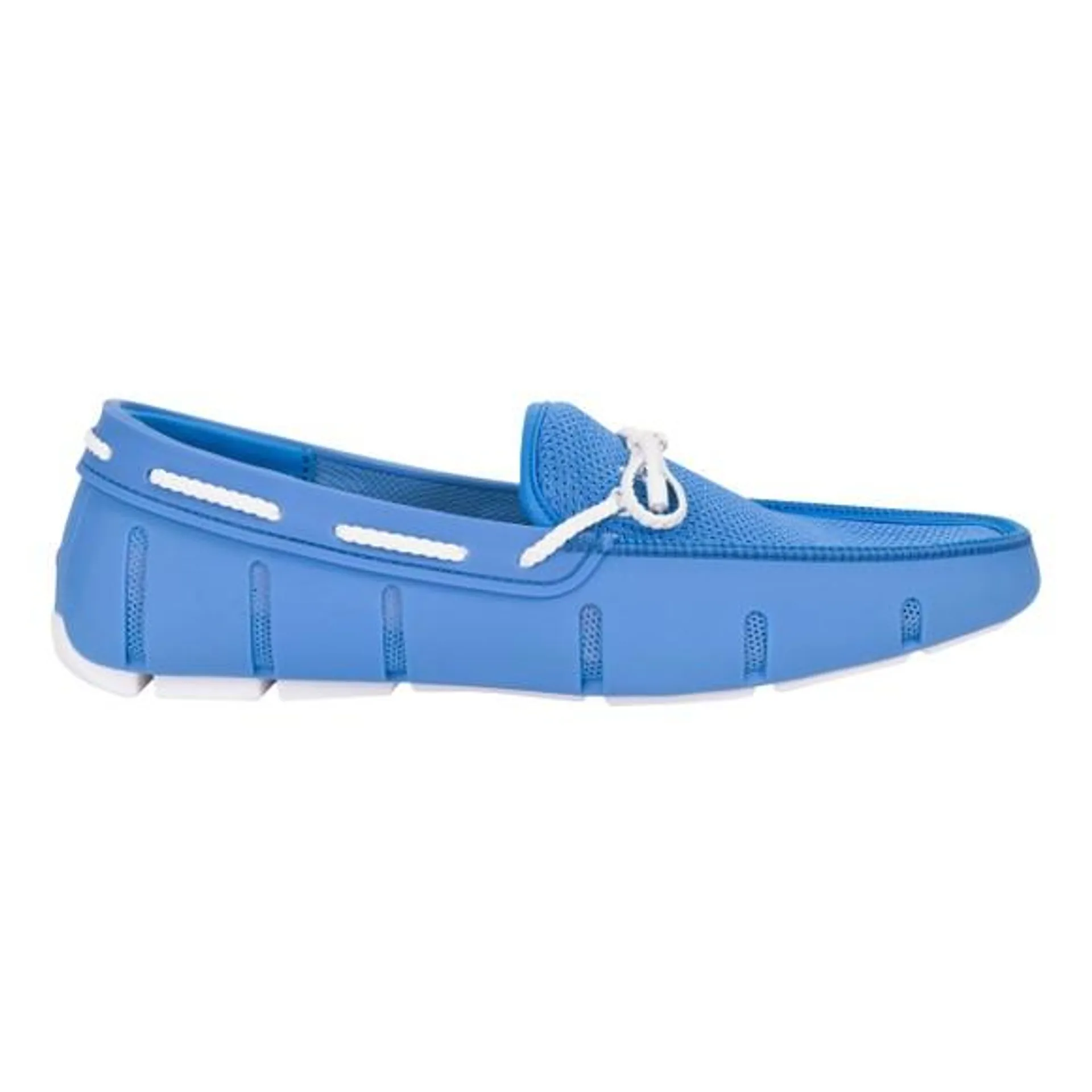 Mens Blue Braided Lace Loafer