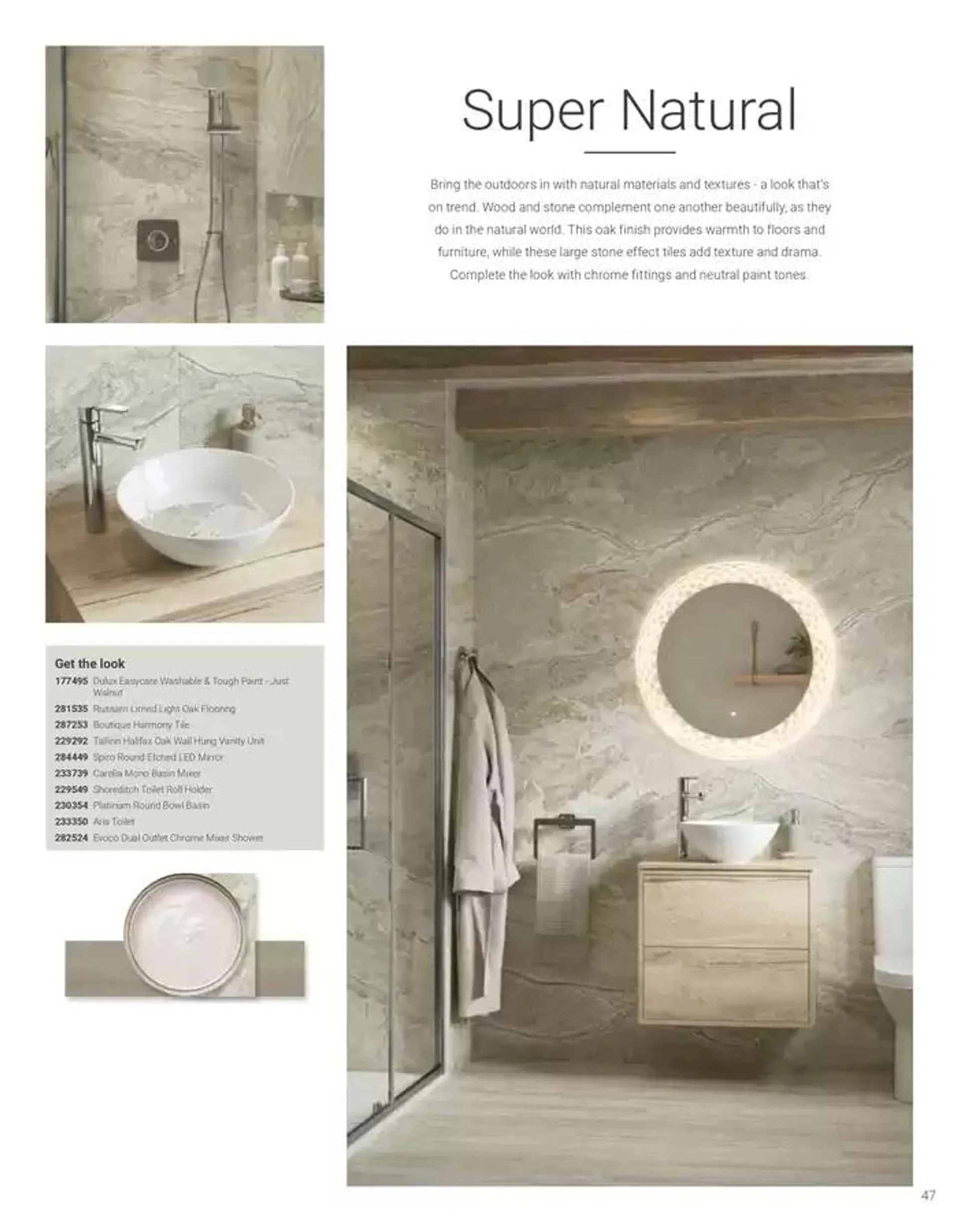 Wickes Bespoke Bathrooms brochure from 5 November to 31 December 2024 - Catalogue Page 47